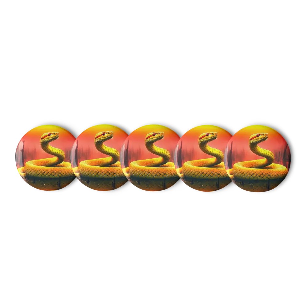 Sunset Serpent Pin Button Set product image (1)