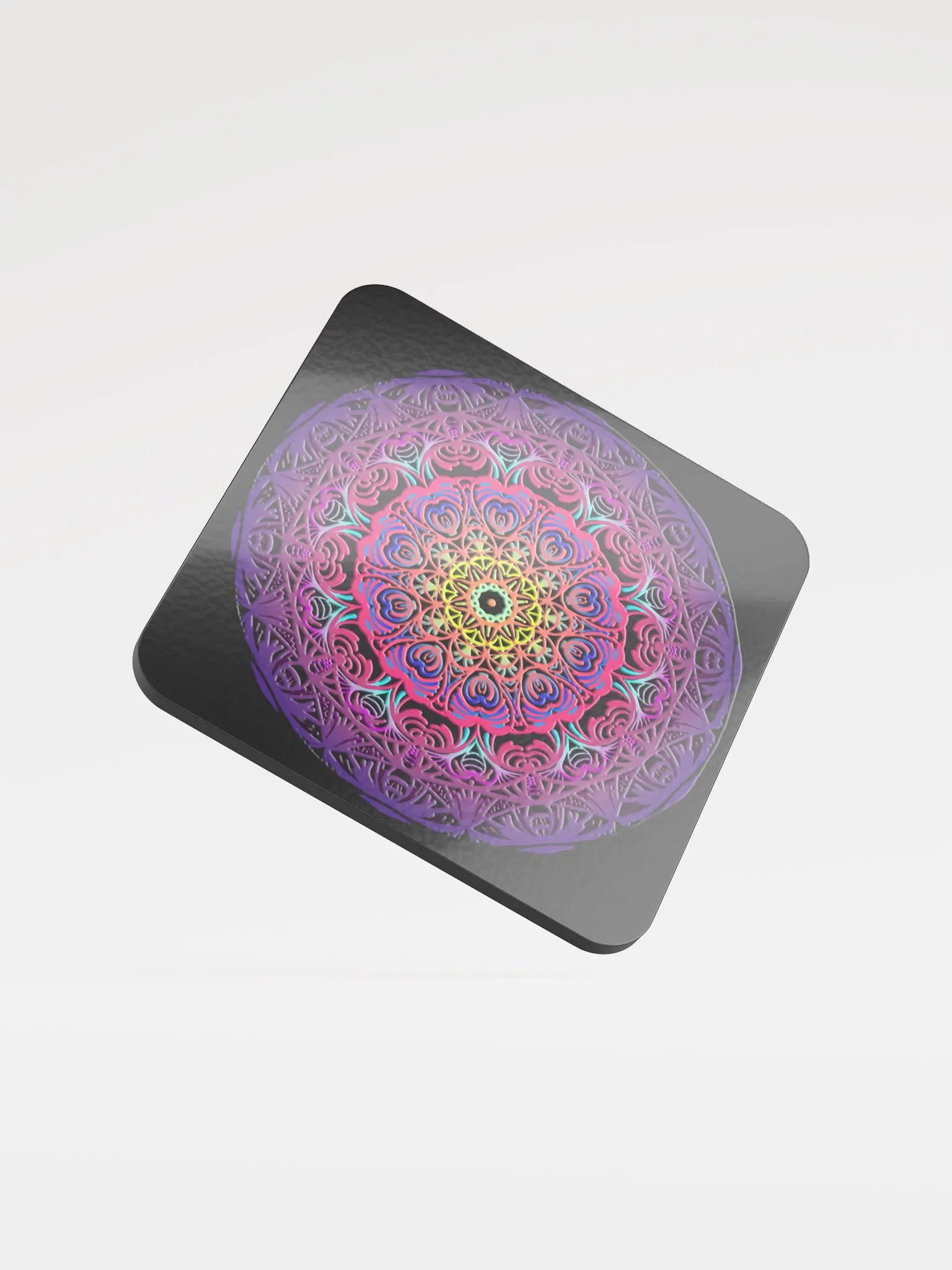 Vibrant Mandala Cork Coaster product image (1)