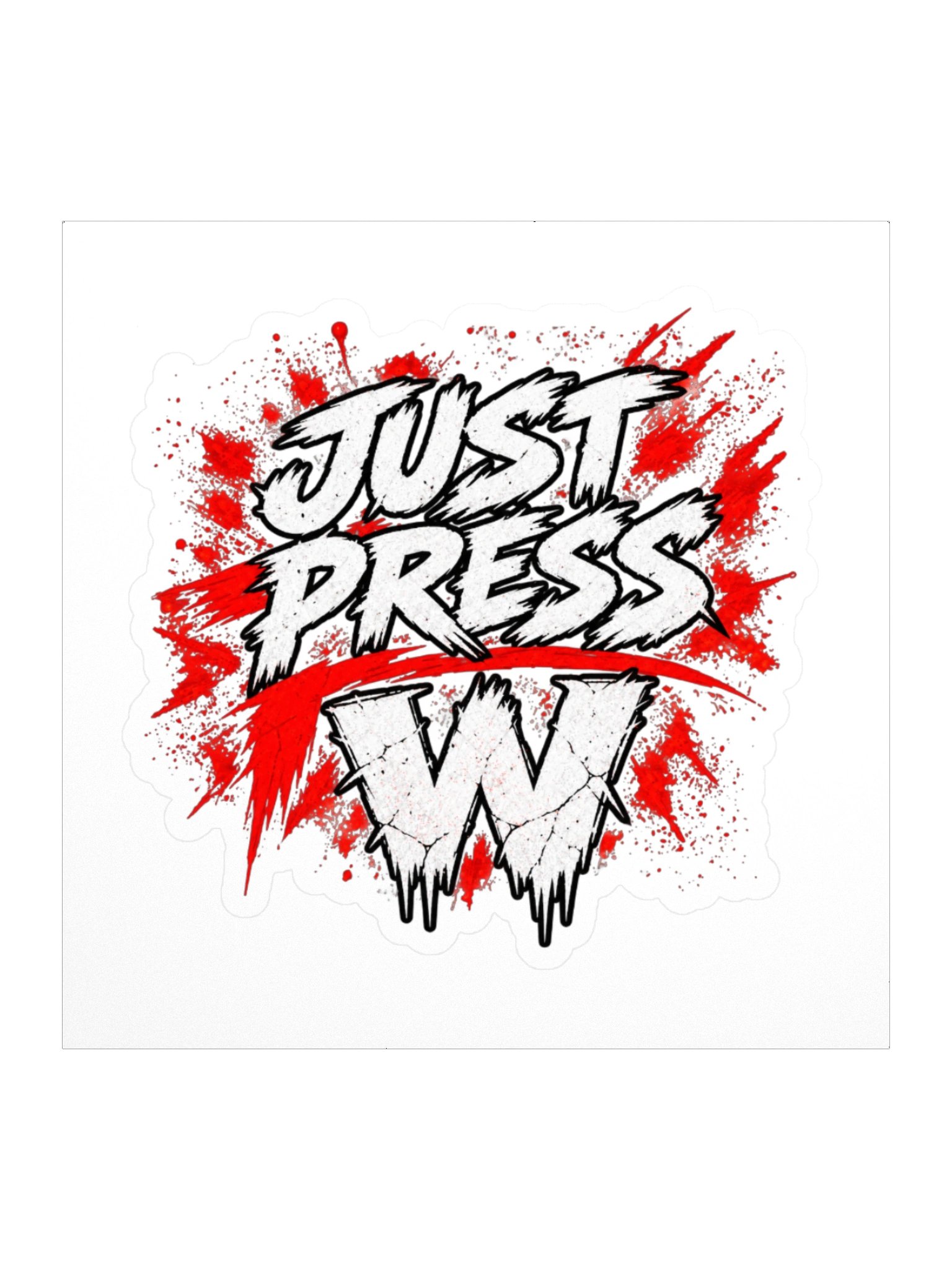 Press W Sticker product image (1)