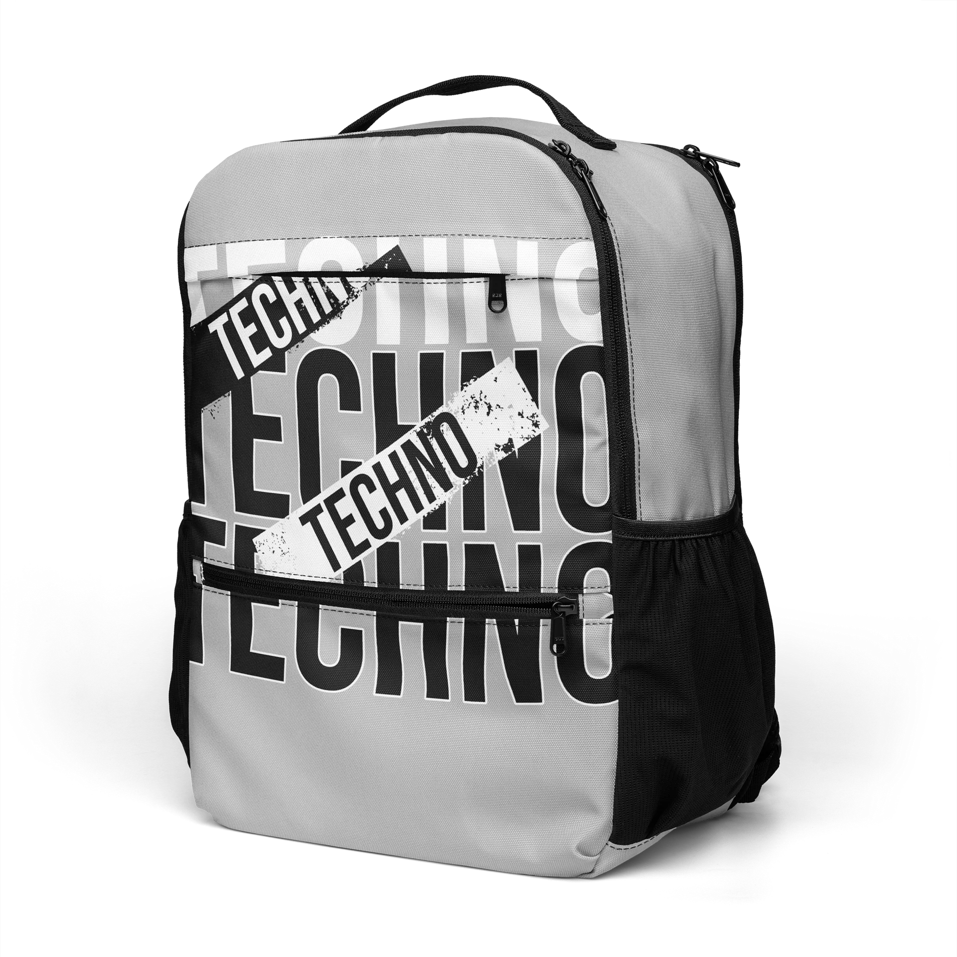 TECHNO Distressed All-Over Print Backpack product image (5)