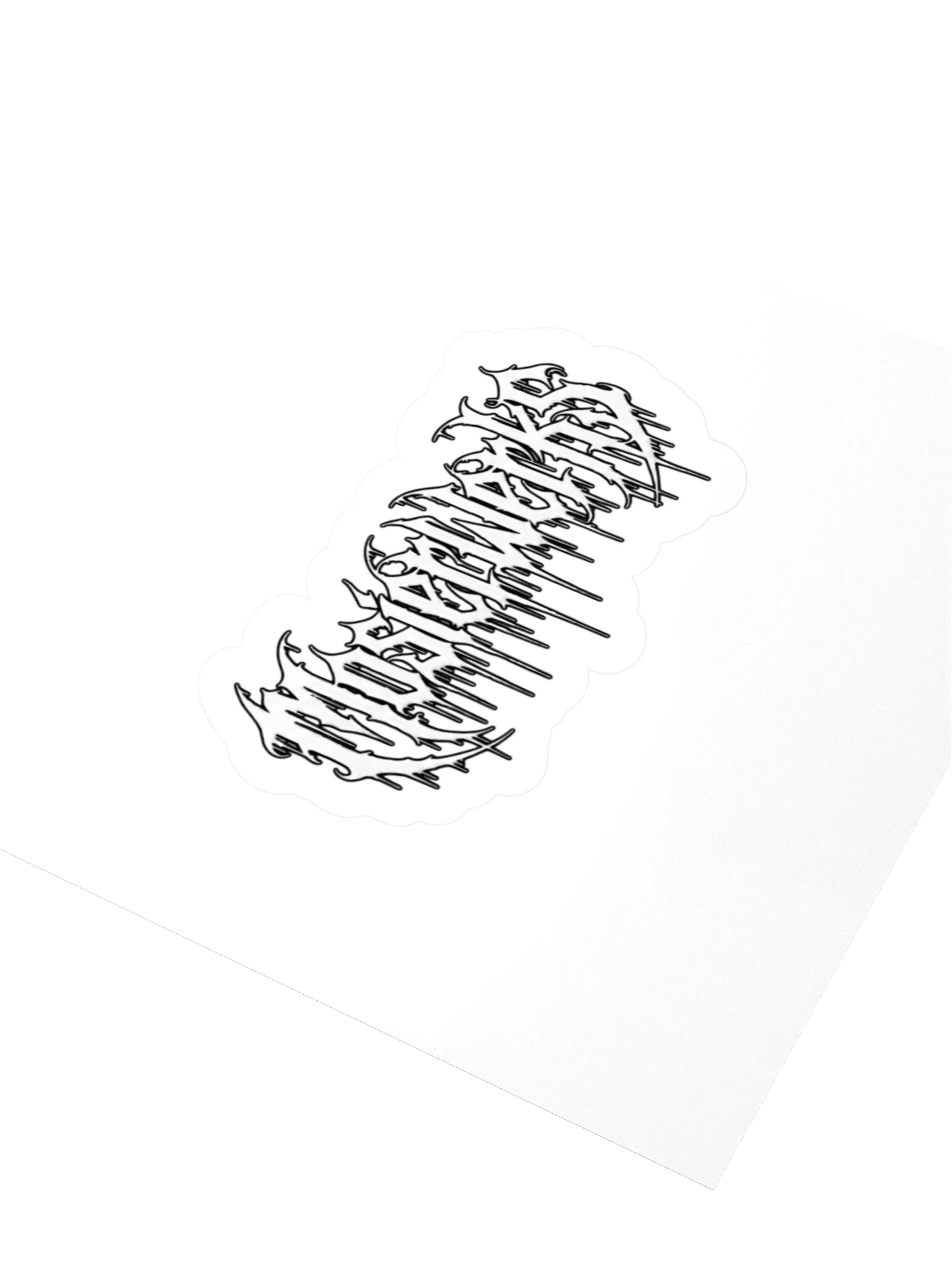 Sticker Gothic White product image (9)