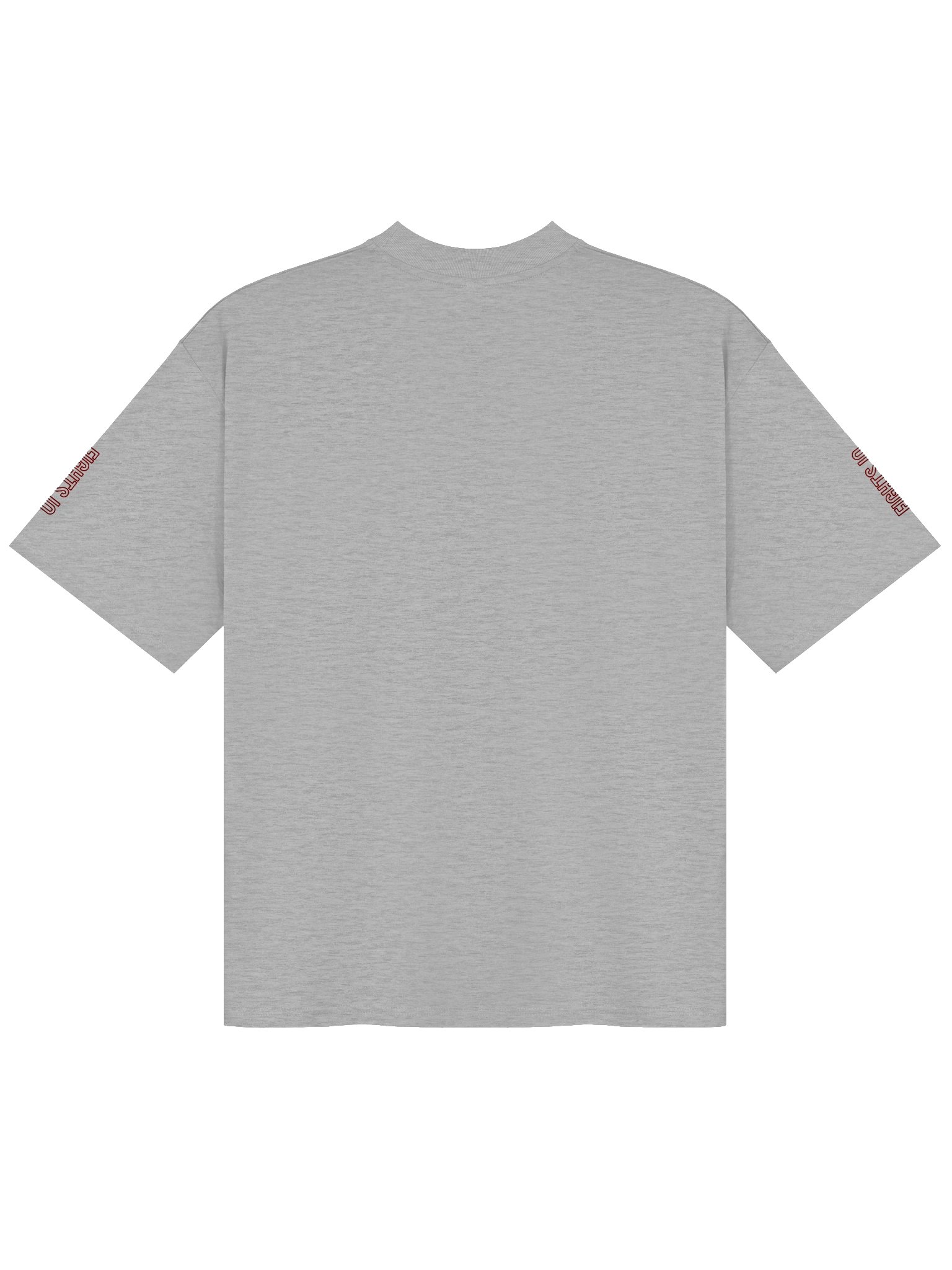 HALOGEN Grey/Burgundy Oversize Tee product image (2)