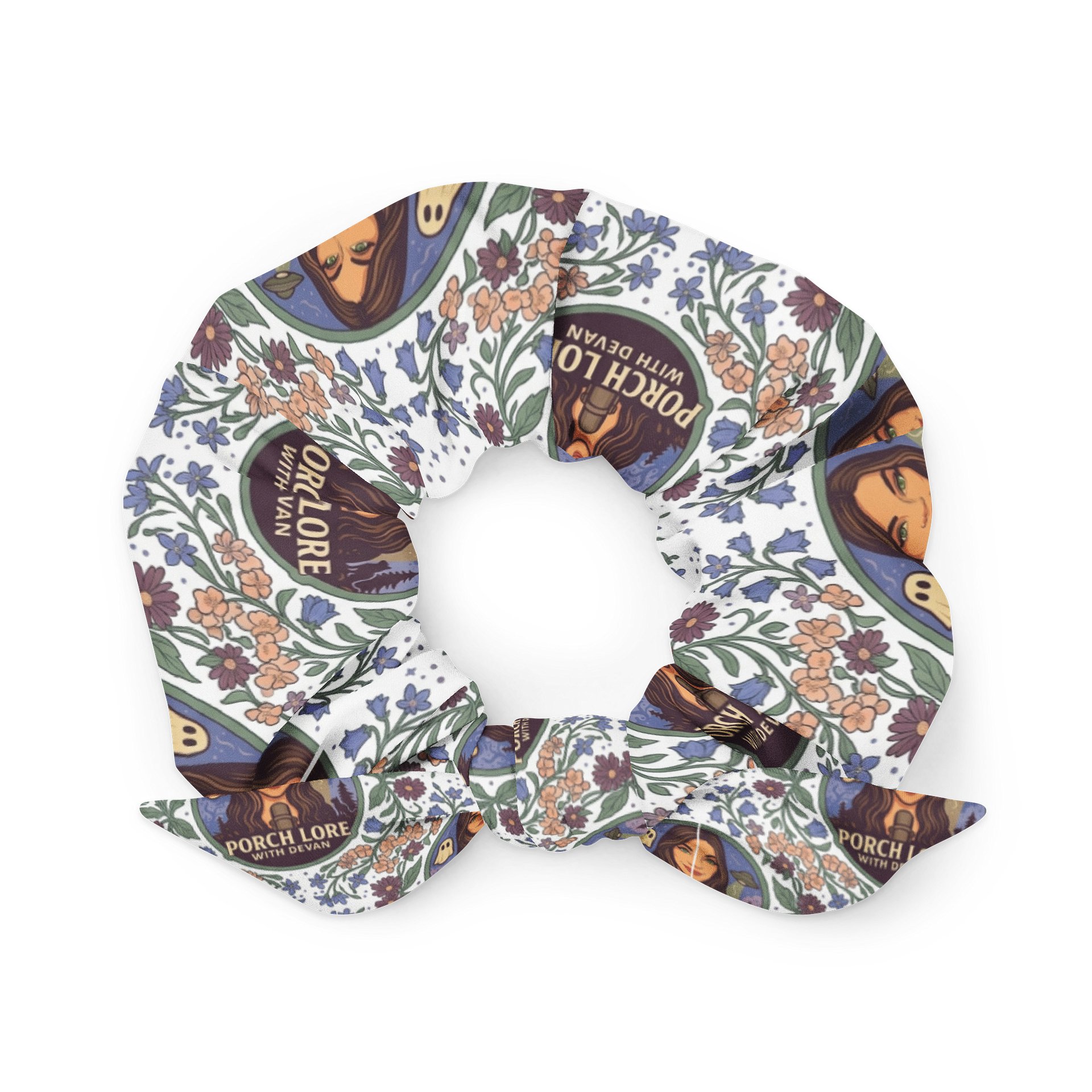 PORCH LORE DEVAN FLORAL SCRUNCHIE product image (1)