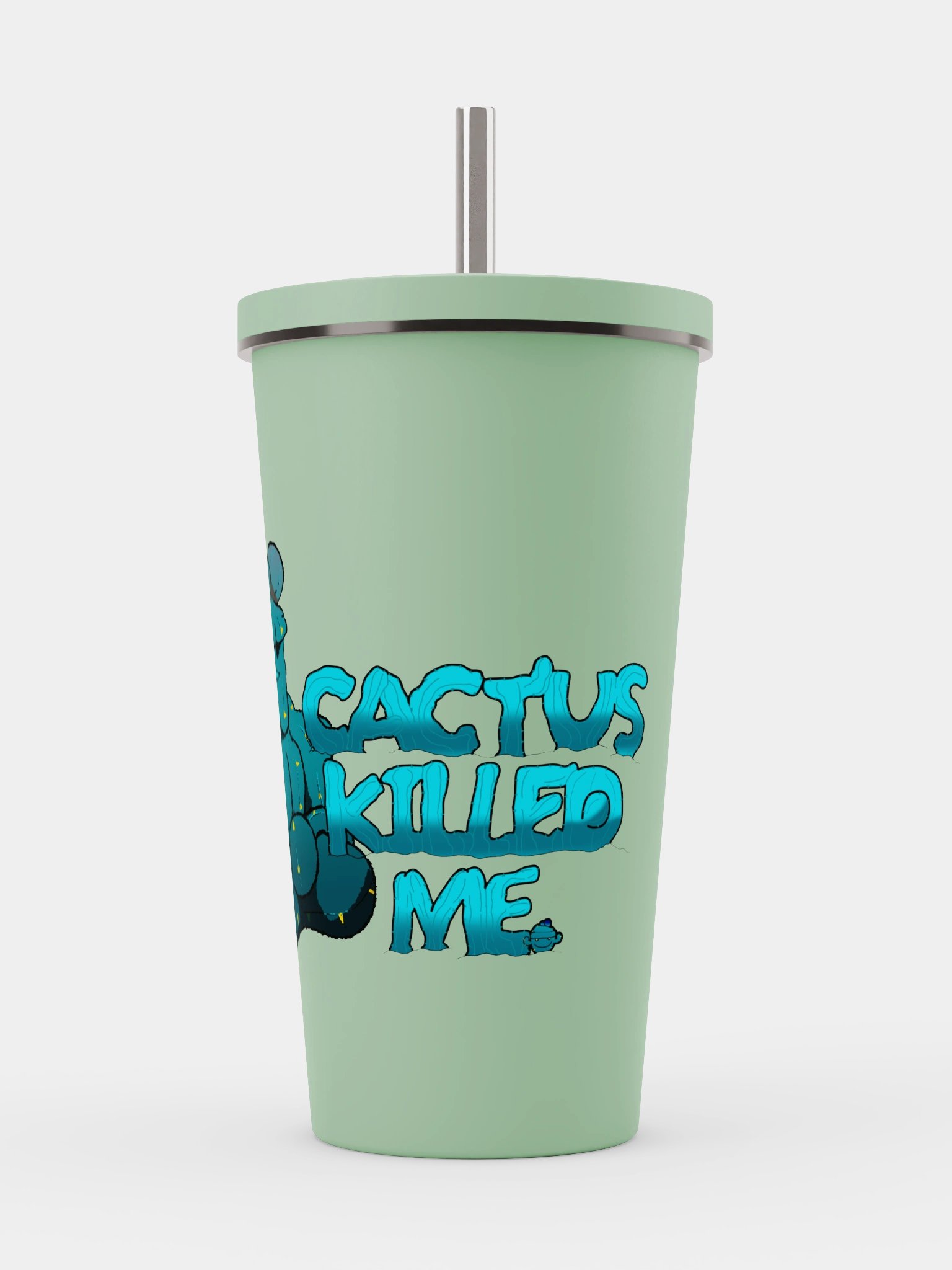 Cactus Killed Me Insulated Cup with Straw product image (1)