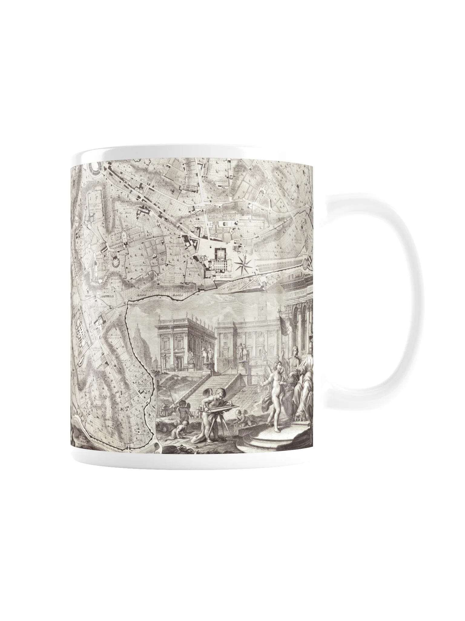 Vintage Rome Engraved Map Mug product image (3)