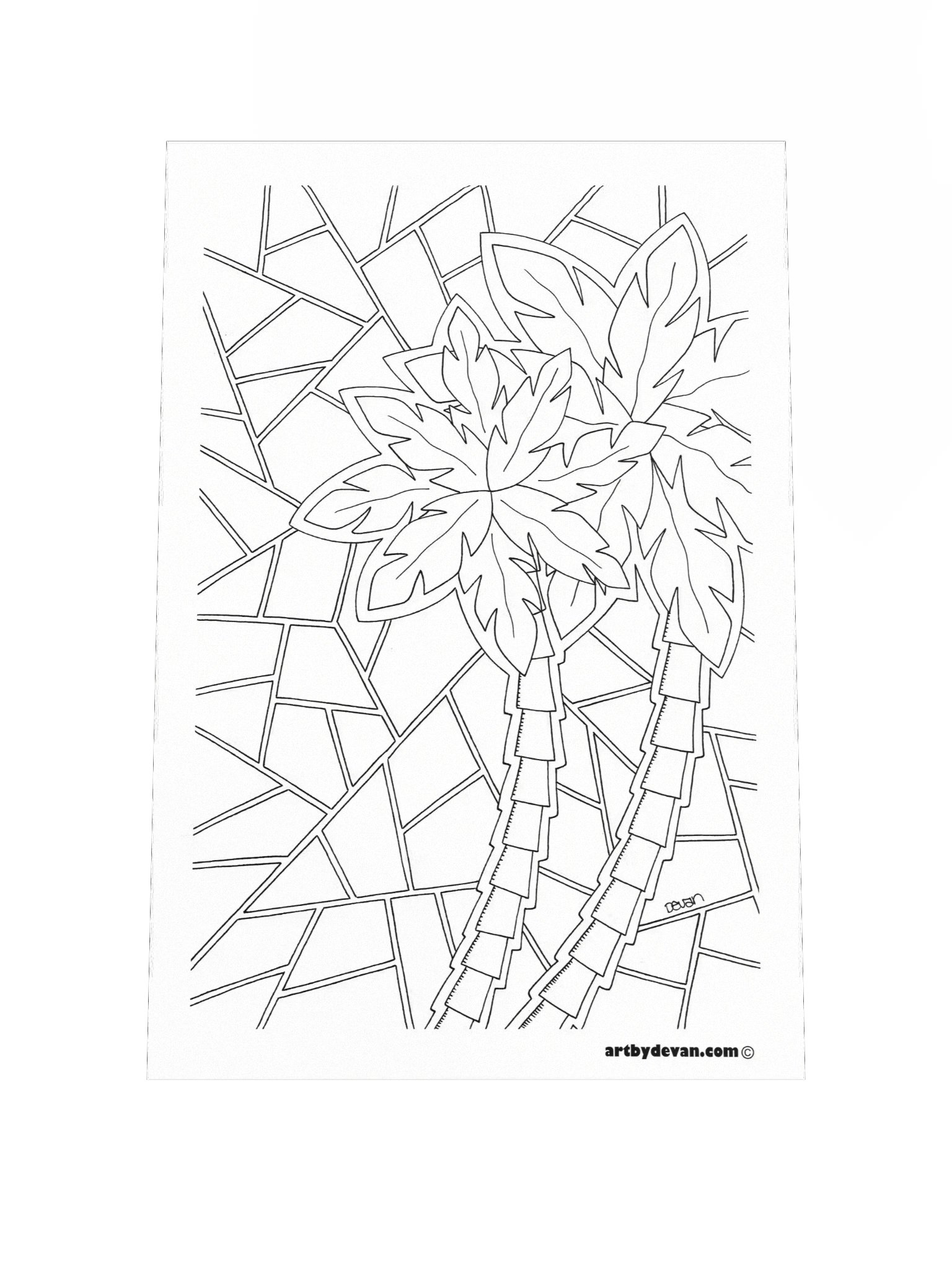 Color Your Own Art: Broken Sky product image (1)