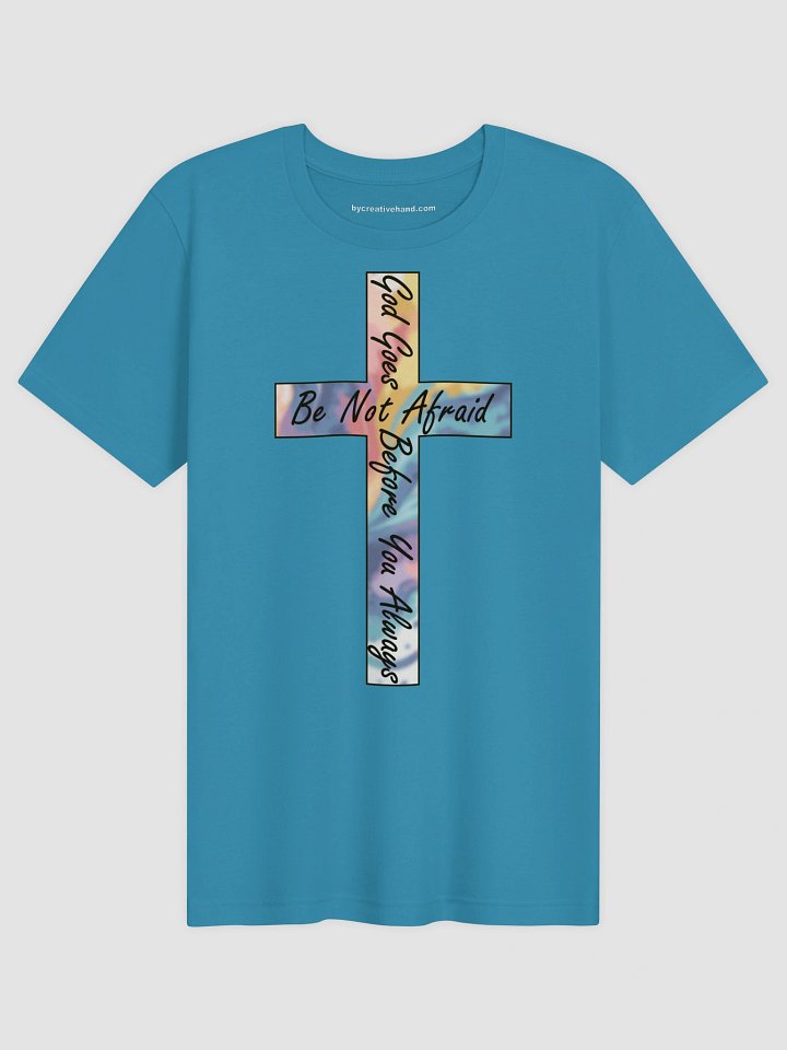 Be Not Afraid Multi-Colored Cross T-Shirt product image (4)