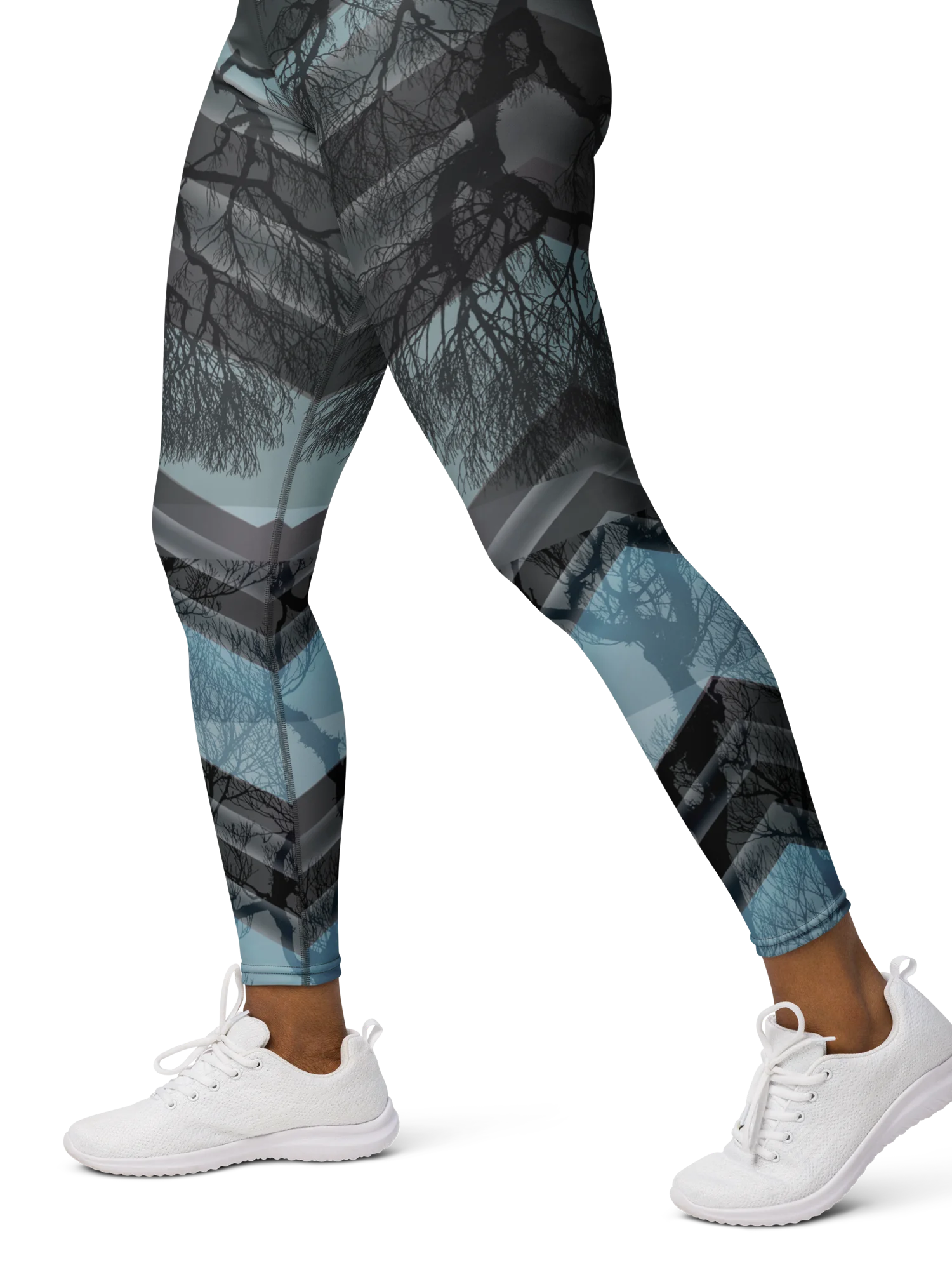 Gray Wood-Yoga Leggings product image (12)