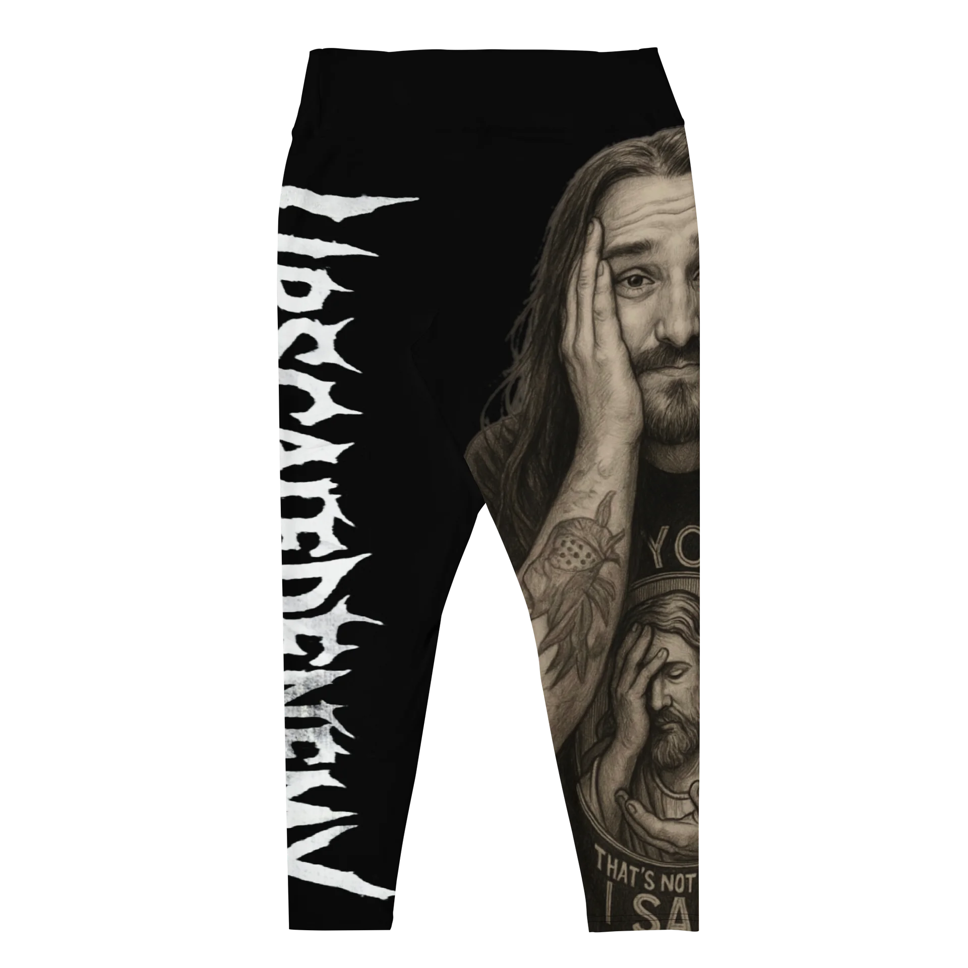 [UpscaledEnemy] All-Over Print Plus Size Leggings product image (2)
