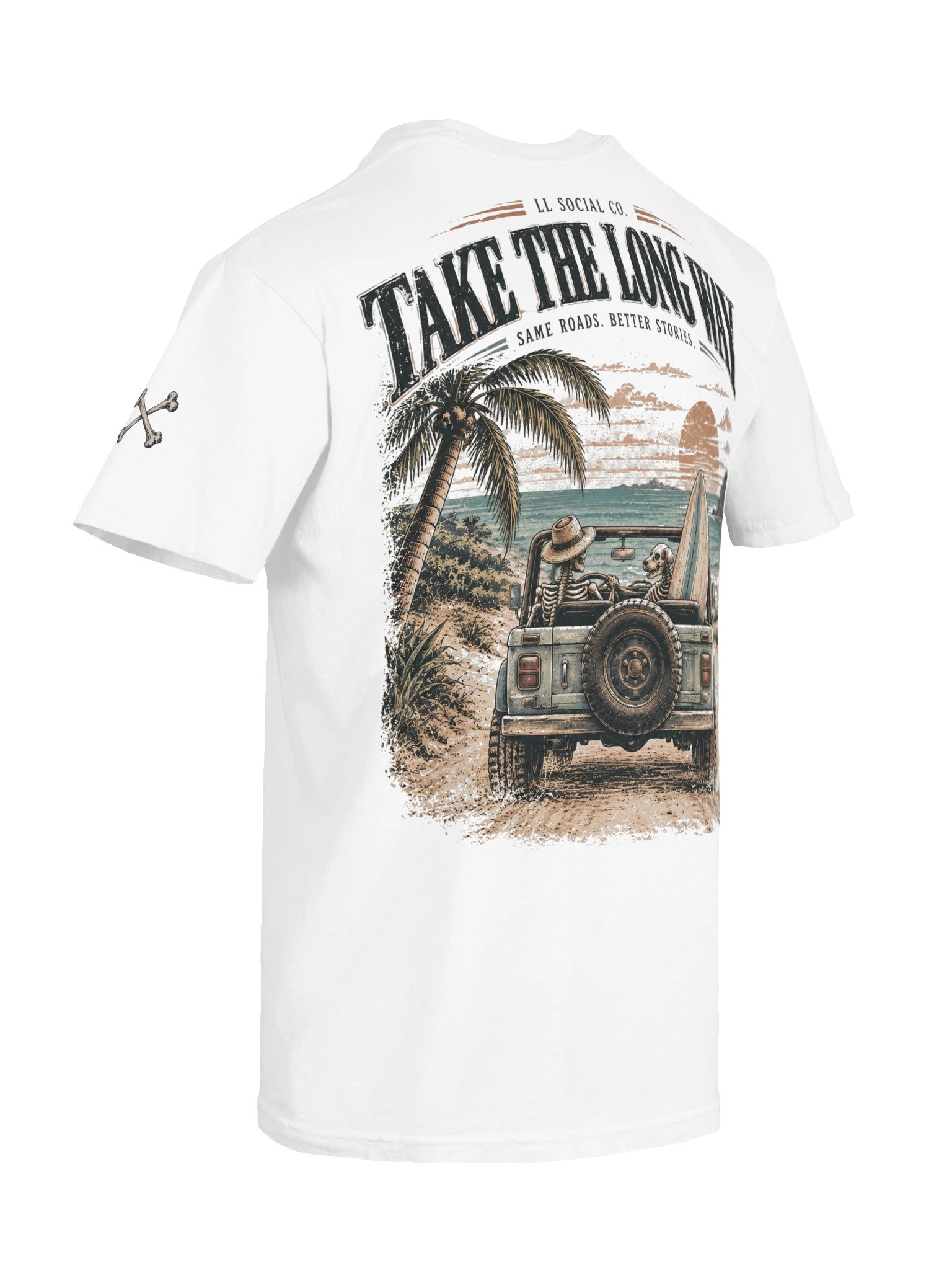 Take the Long Way Comfort Colors Tee — Coastal Skellie Edit product image (8)