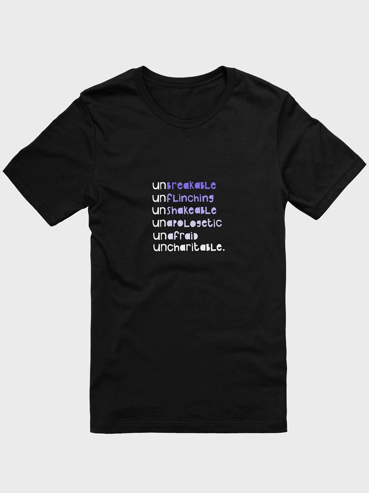 Be Uncharitable T-shirt *limited edition: amethyst* product image (1)
