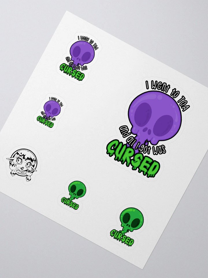 All I Got Was Cursed - Warlock - Sticker Sheet product image (2)