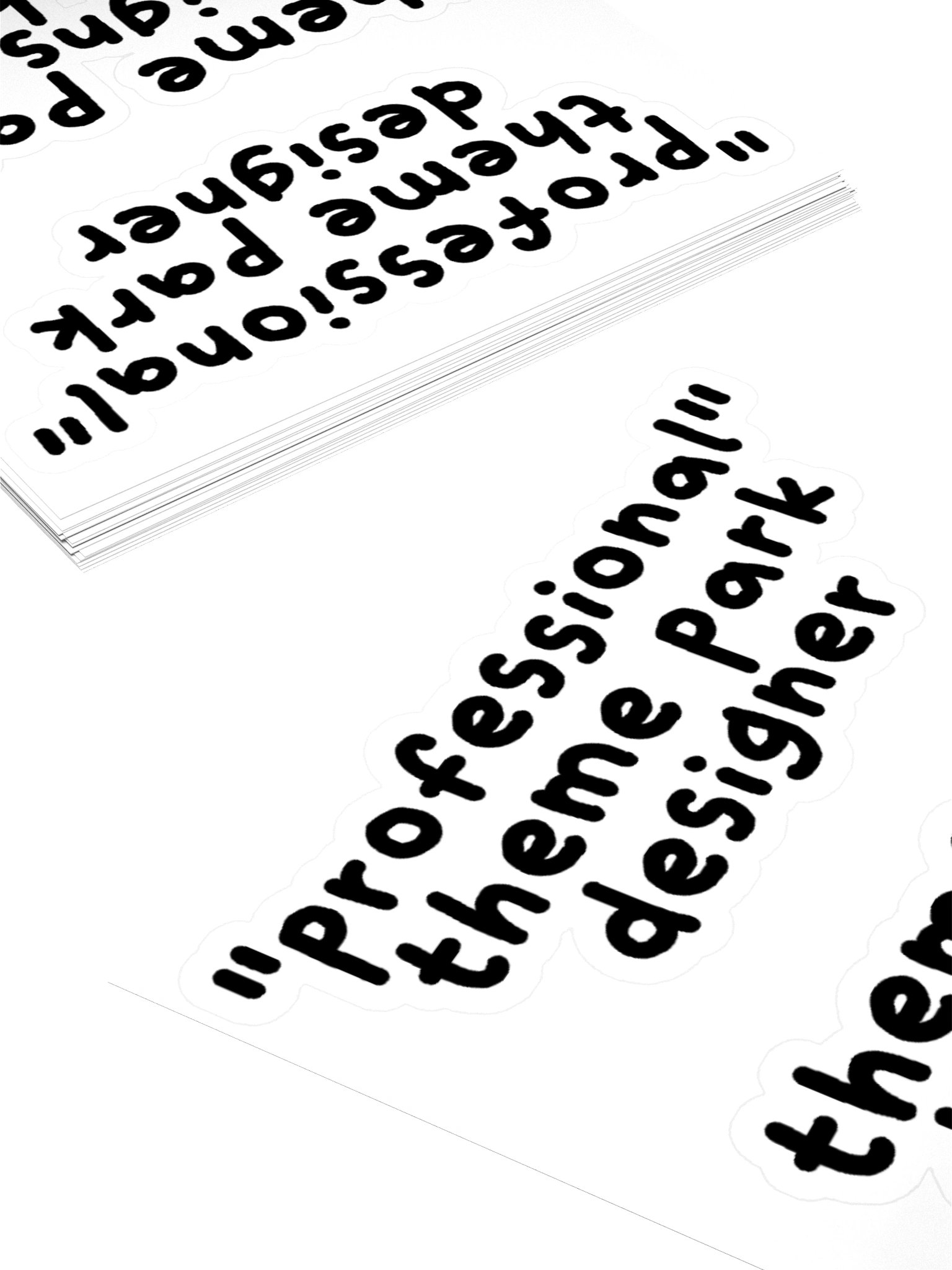 "Professional" Theme Park Designer Stickers product image (4)