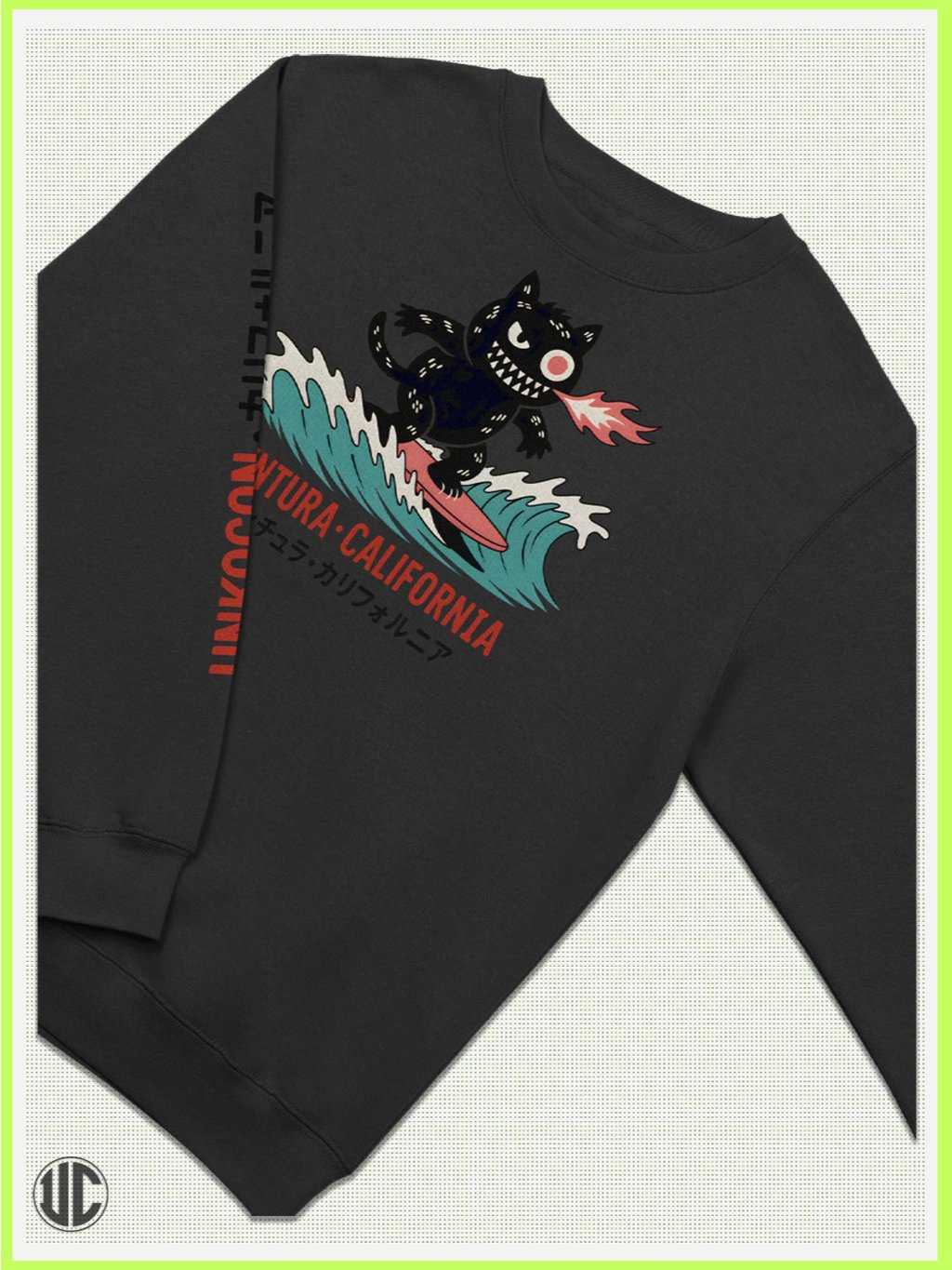 UnkoCon - Ventura CA Surfer Crew Neck Sweatshirt product image (2)