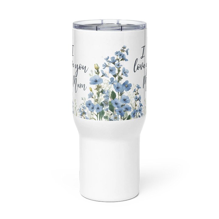 Mum's Love Blue Floral Travel Mug product image (3)