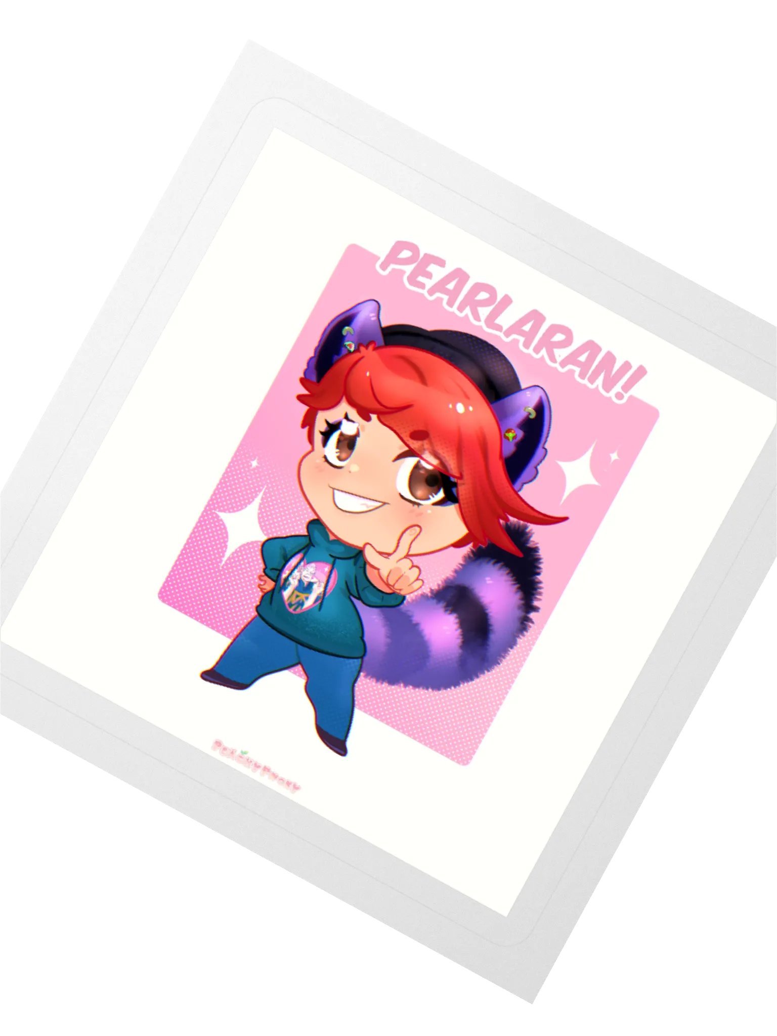 Racoon Pearl Sticker product image (2)