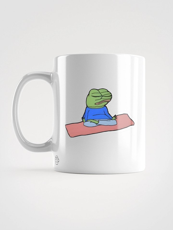 Zen Pepe Mug – Funny Meditating Frog Coffee Mug | 11oz Mindfulness Meme Gift product image (1)