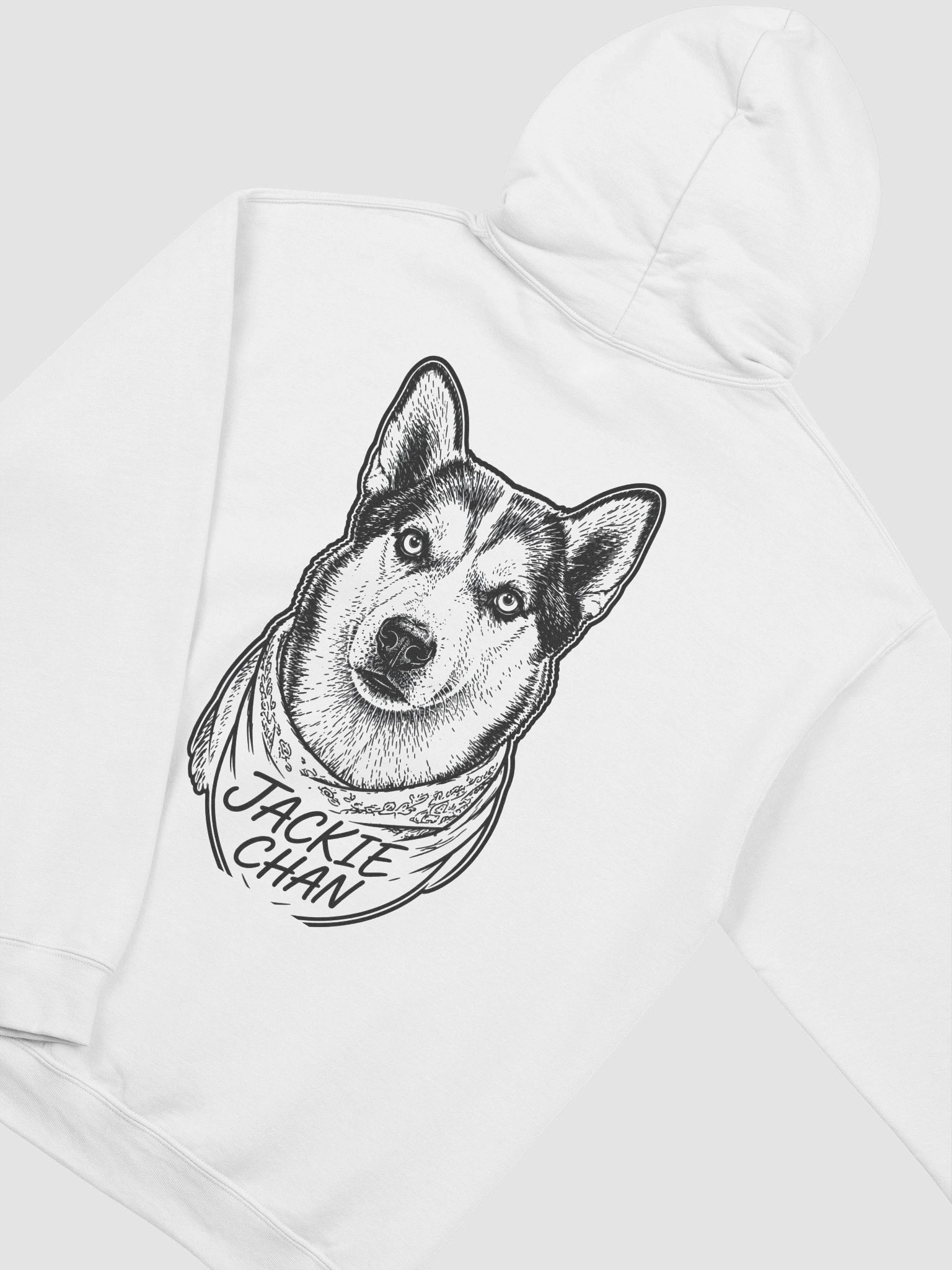 Engraved Dog Portrait Hoodie — Gildan Classic product image (20)