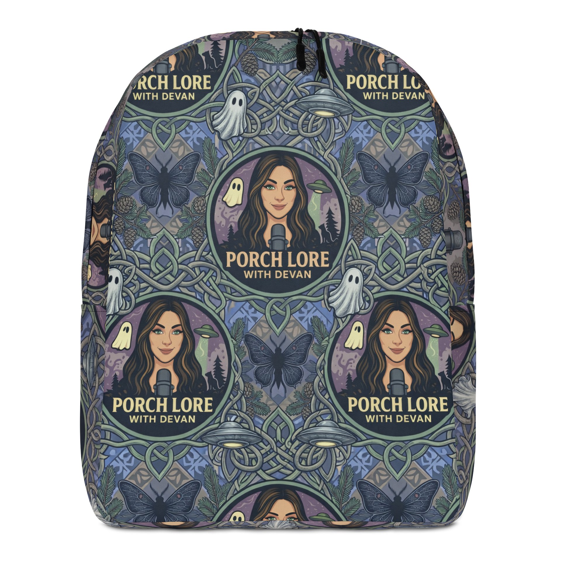 PORCH LORE DEVAN PERIWINKLE MOTH MINIMALIST BACKPACK product image (3)