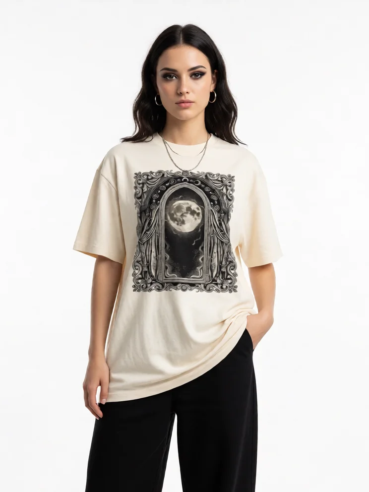 Moonlit Threshold // Gothic Arch Heavyweight Box Tee product image (1)