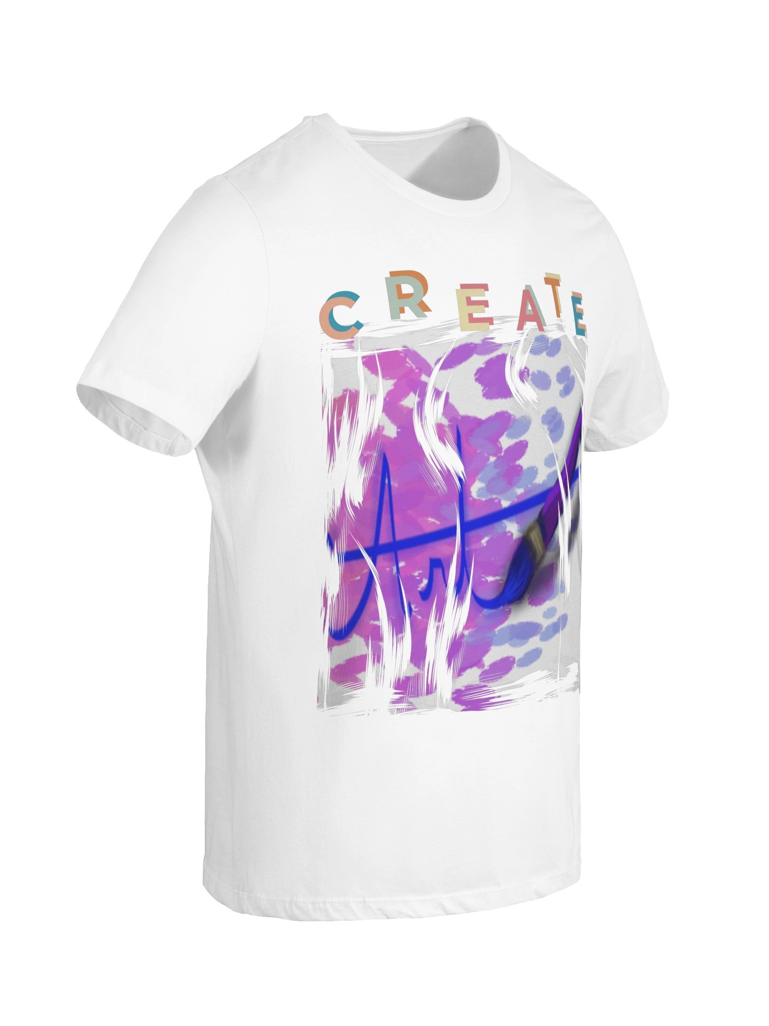 "Create Art" T-Shirt. Women's Bella+Canvas Supersoft Relaxed-fit T-Shirt product image (5)