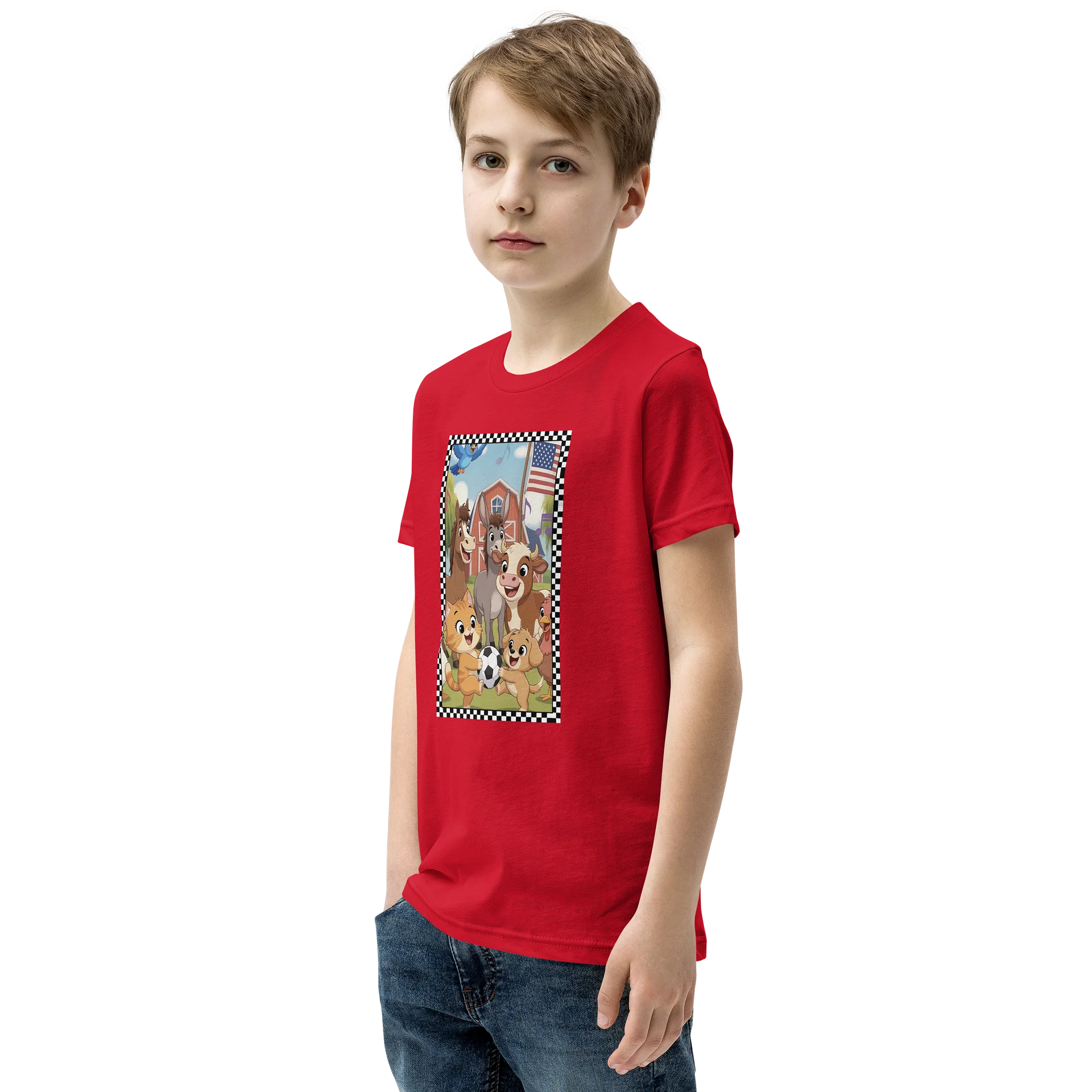 Farm Friends Cartoon Youth Tee product image (3)
