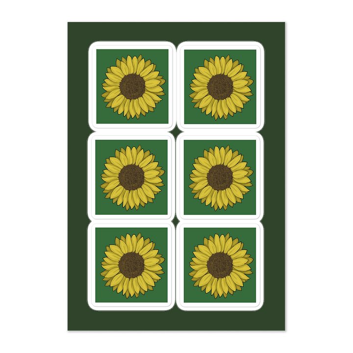 Hidden Disability Sunflower Sticker Sheet product image (1)
