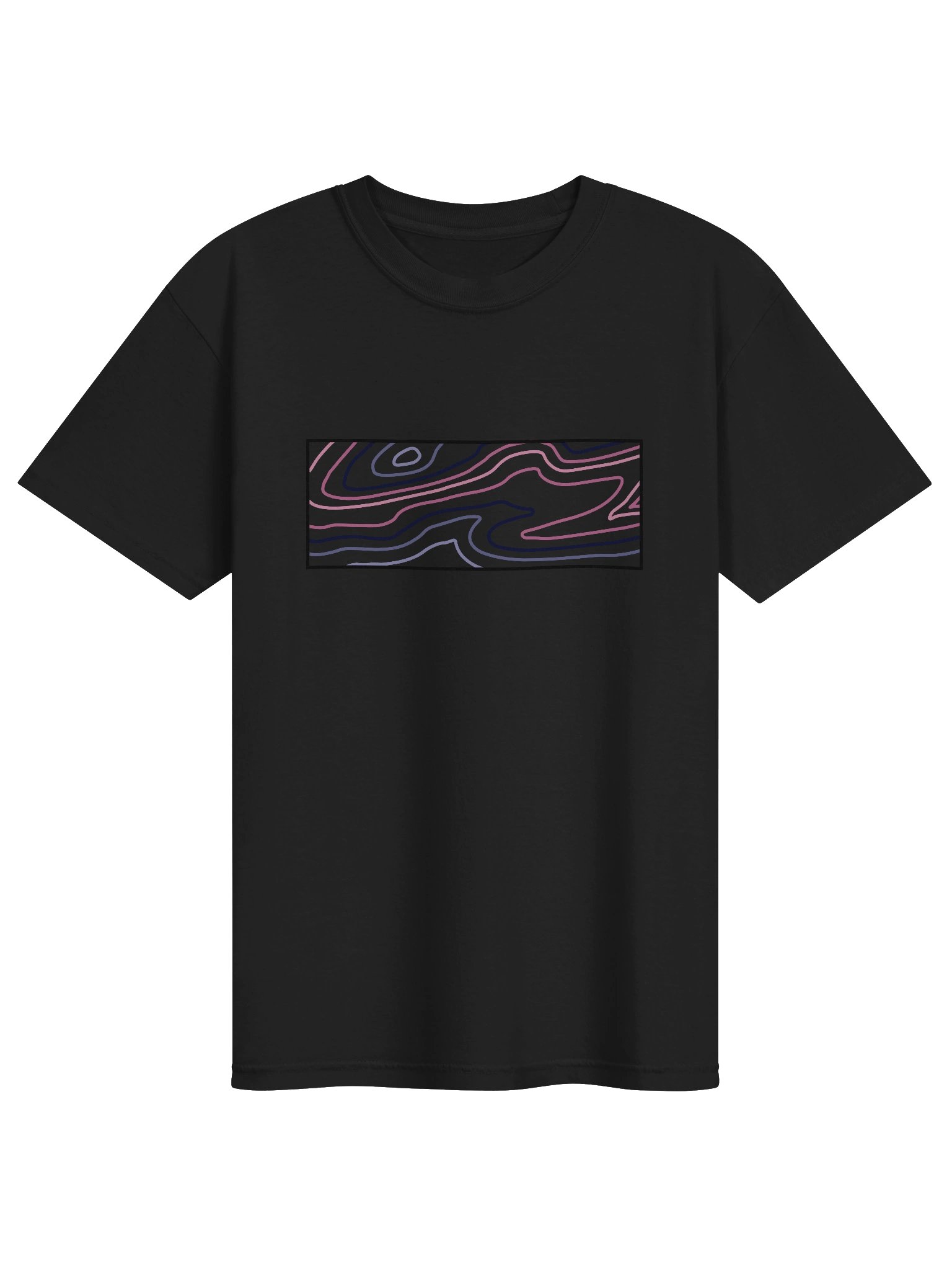 Omni topo map Regular Tee product image (1)