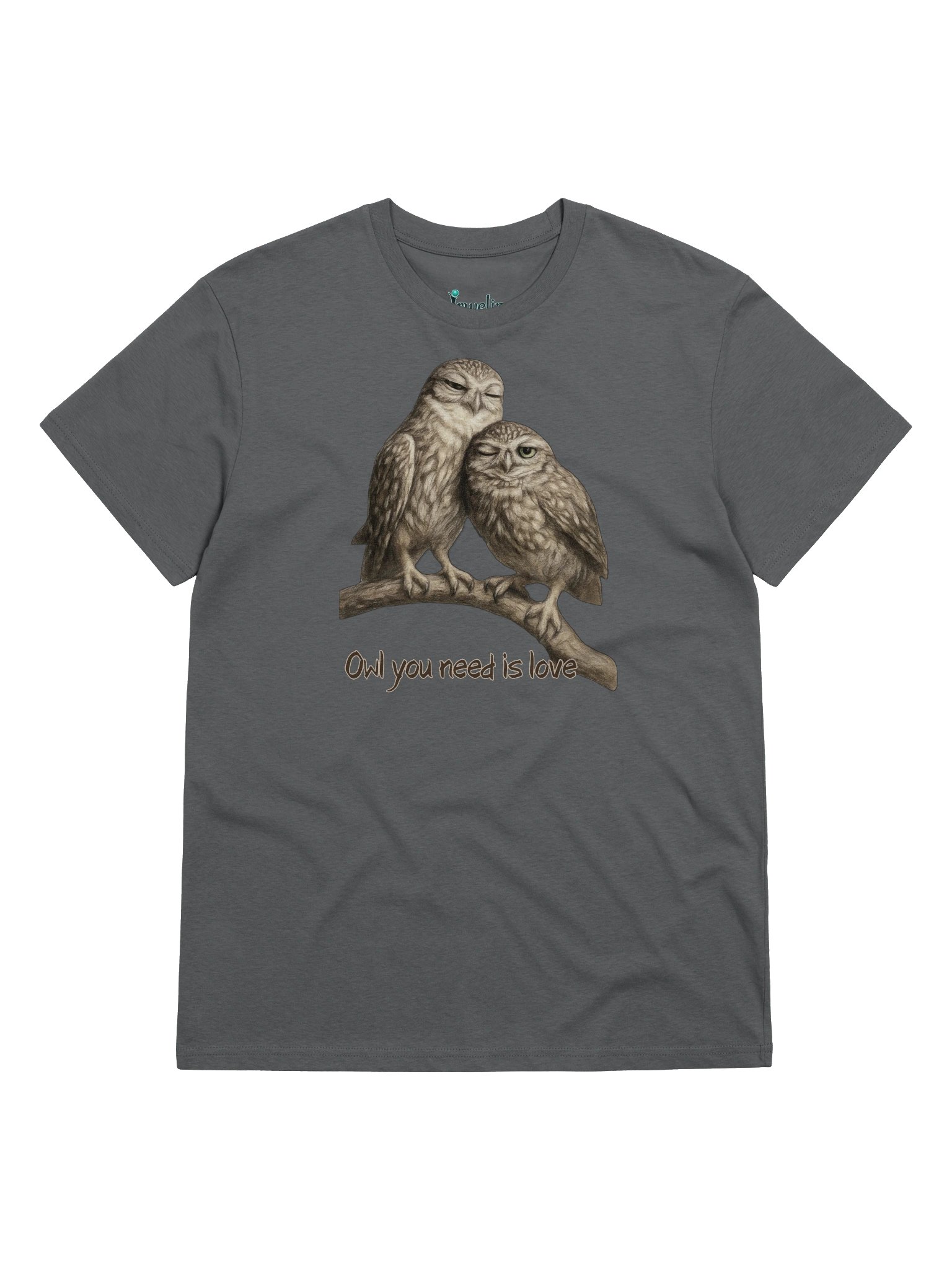 Owl Love T-Shirt, organic cotton product image (1)