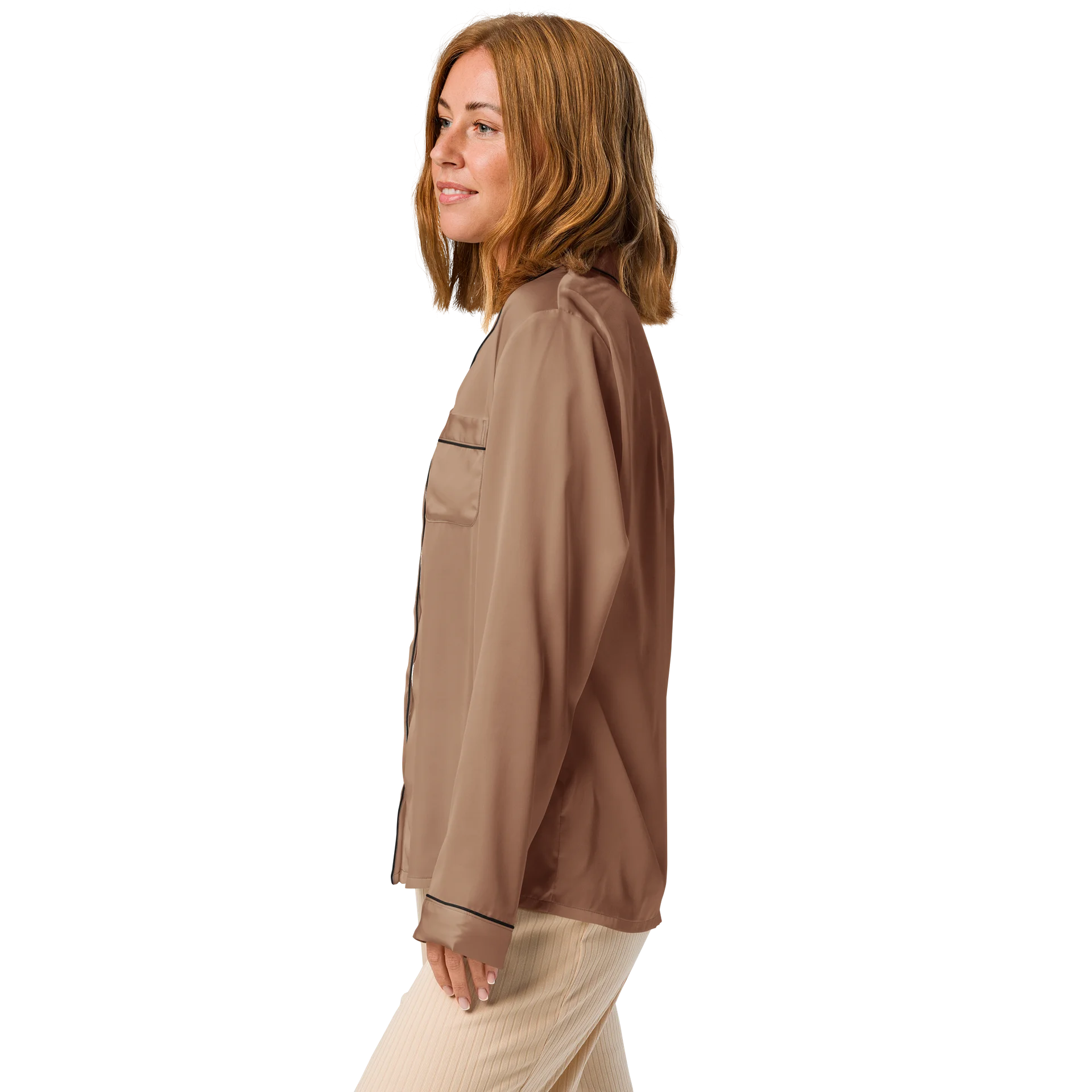 Minimal Tan Lounge Pajama Top product image (4)
