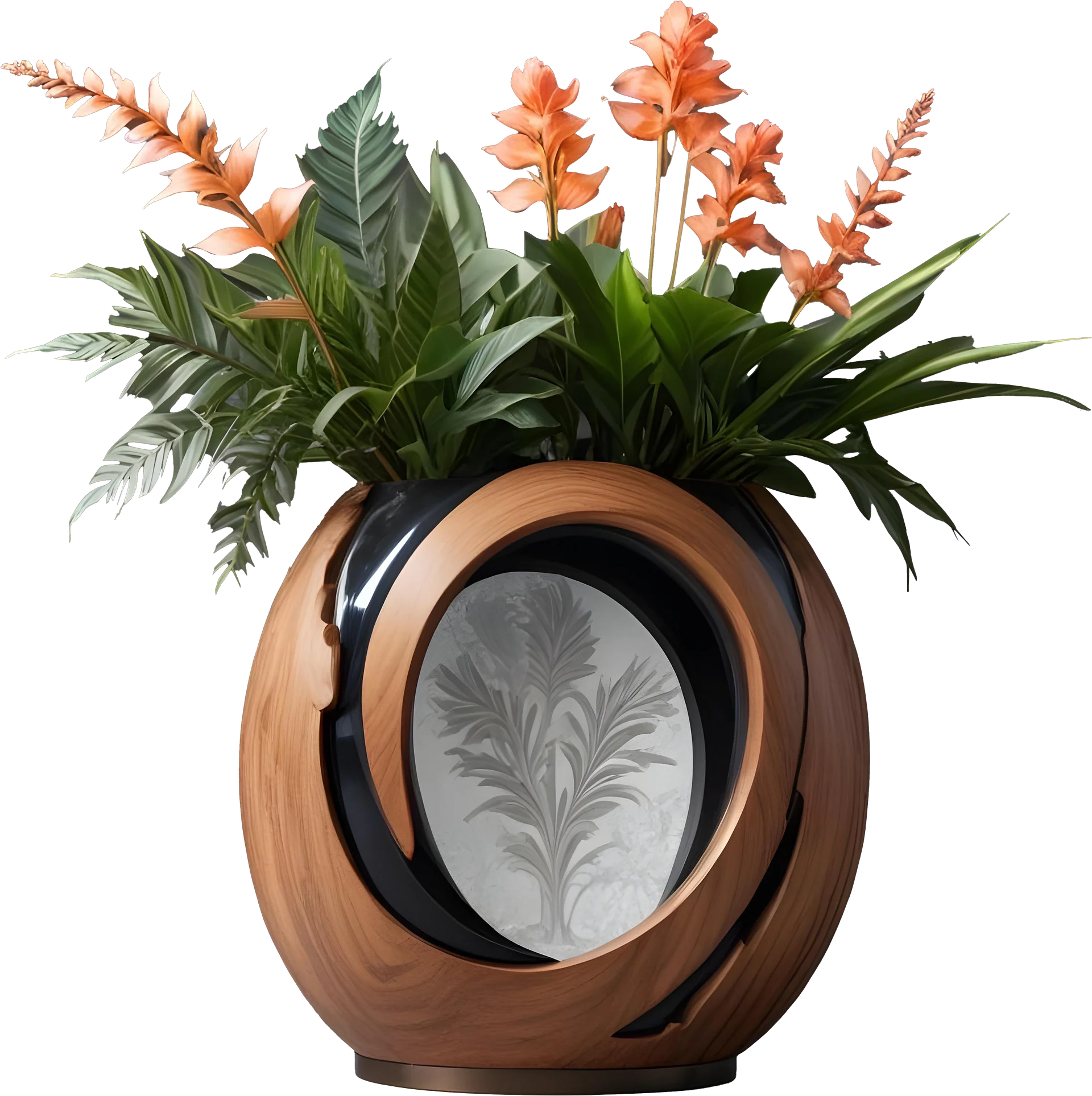 Dream of Eternity – Art Deco Floral Arrangement PNG product image (1)