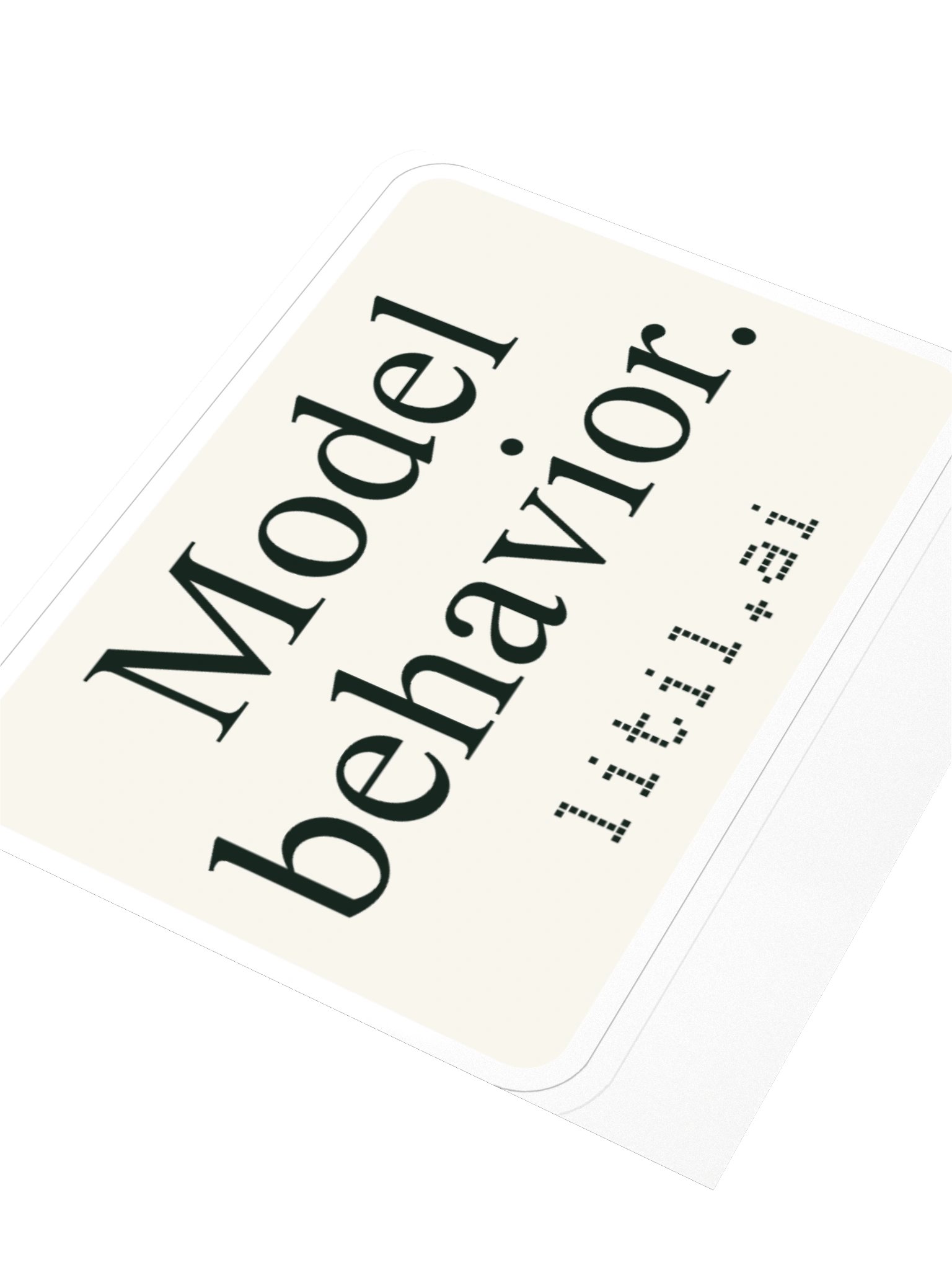 Model Behavior sticker product image (3)