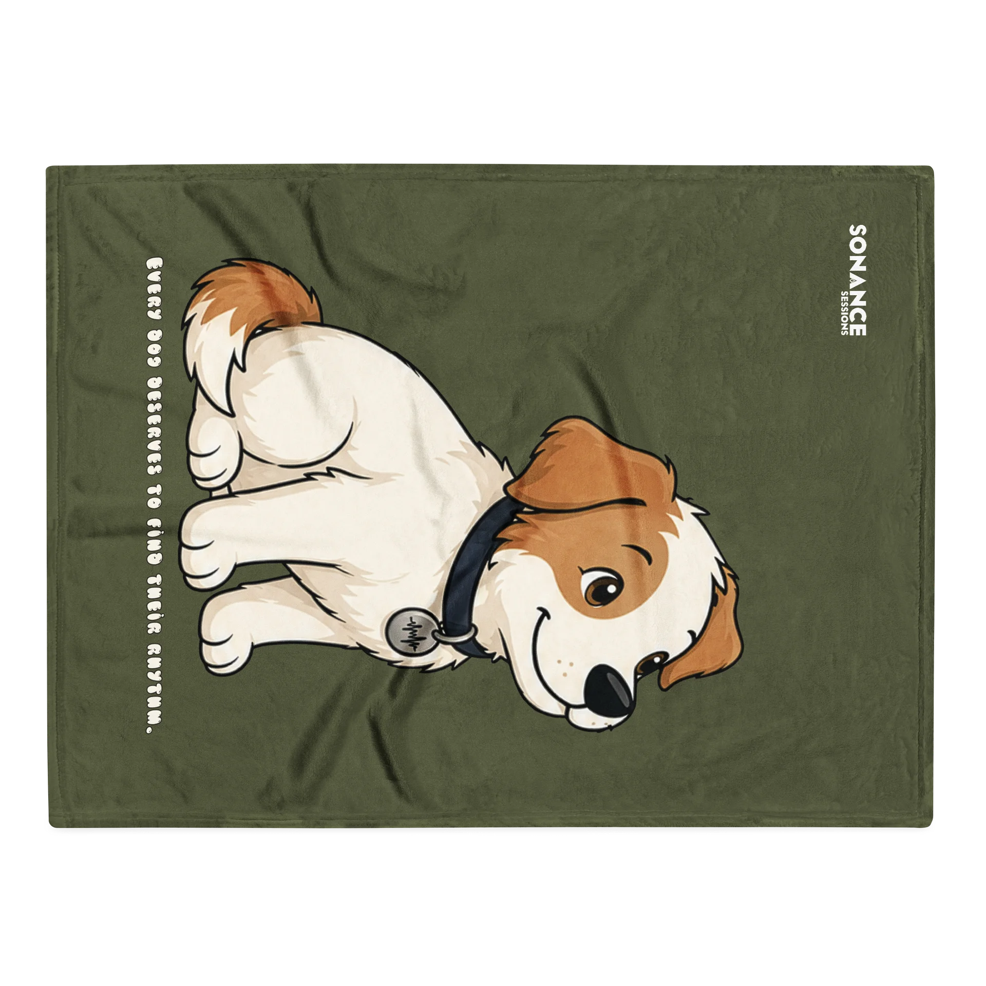Sonance Dog Throw Blanket (Look Up) Saratoga Green product image (1)