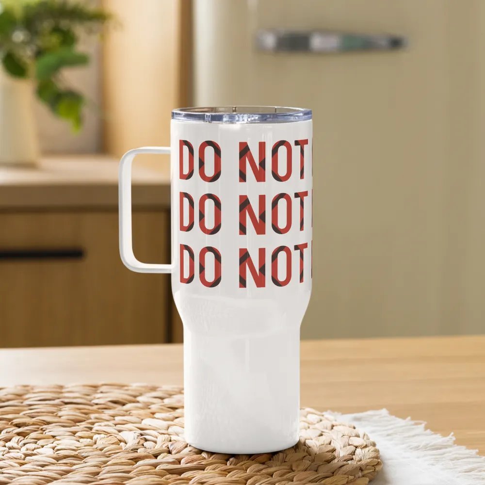 Warning Grid Travel Mug product image (10)