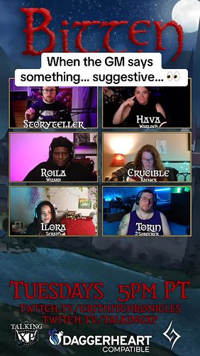 The GM knew what they were doing when they were talking like that. 😂😂😂 #bitten #daggerheart #ttrpg #ttrpgcommunity #darringto...