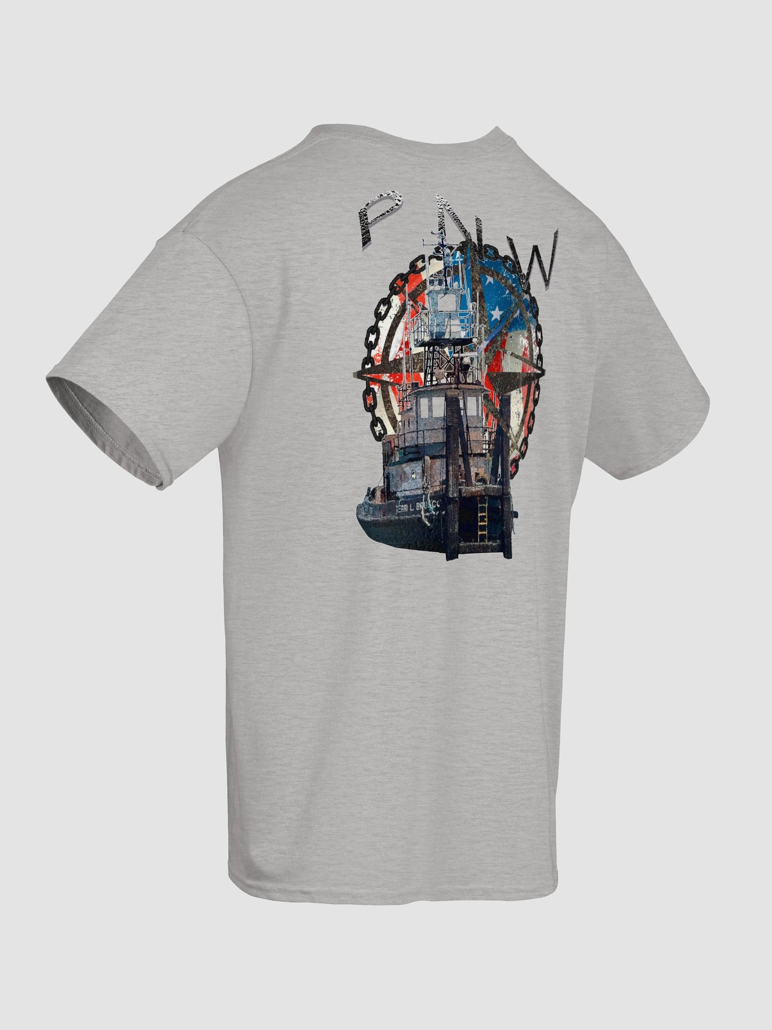 PNW - AF - Compass Rose & Terri L. Brusco – Maritime Workwear | Twin Anchor Apparel Short Sleeve Tee Linehand Line product image (82)