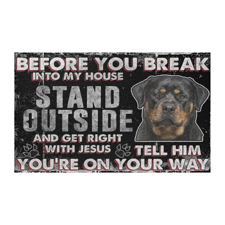 Rottweiler Welcome Mat product image (2)
