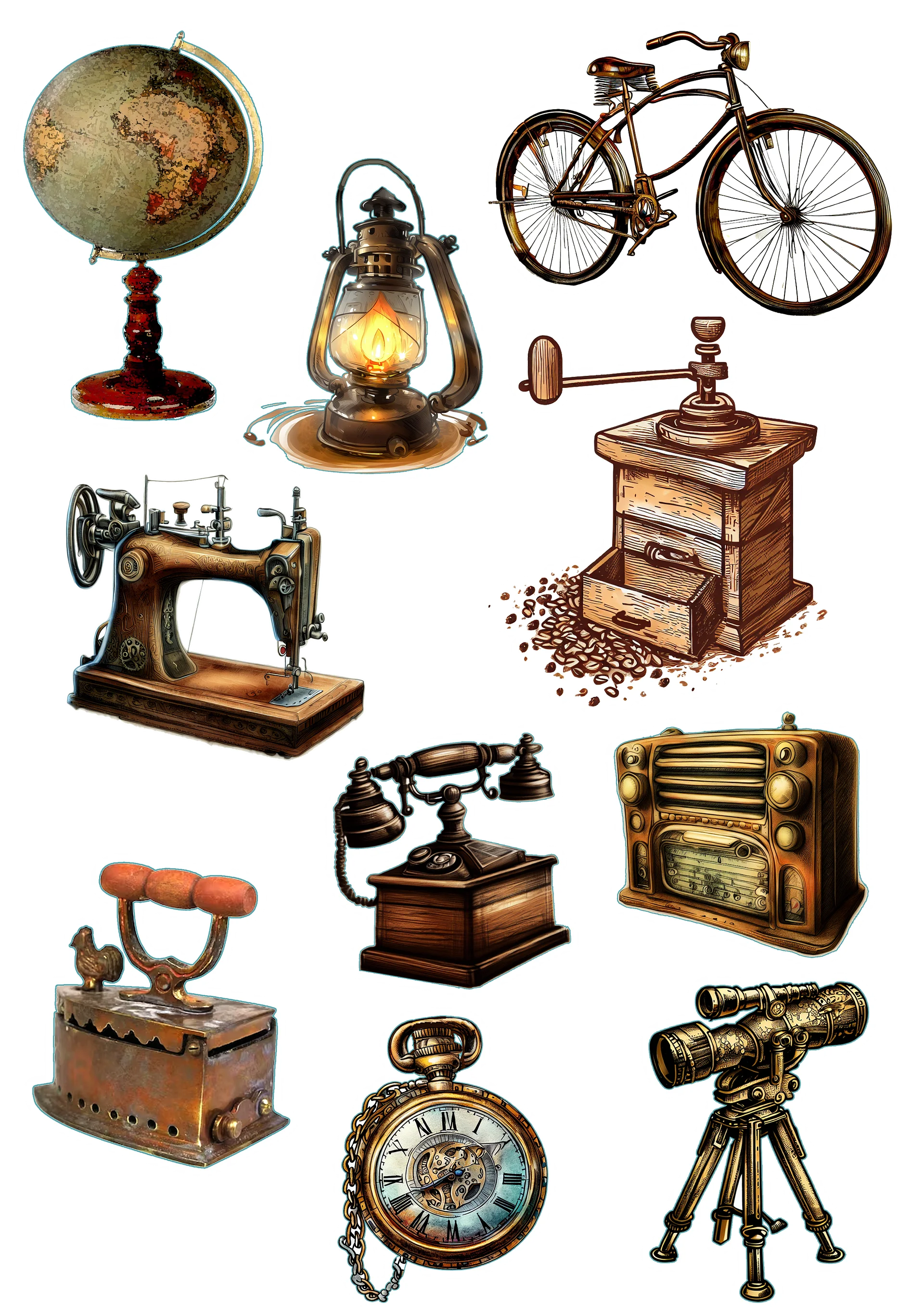 Set de objetos vintage product image (1)