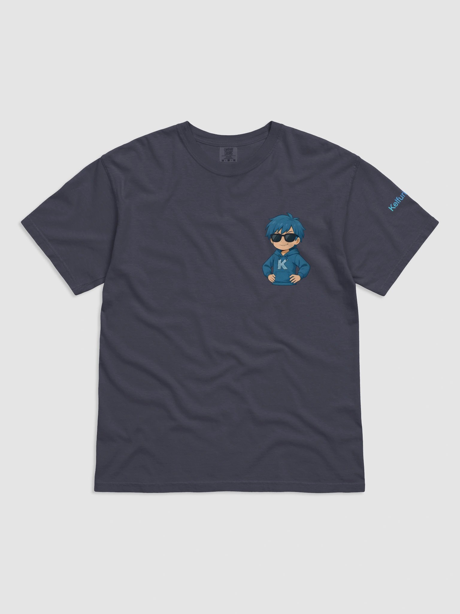 T-Shirt – Navy Blue Kelfurios Print product image (2)