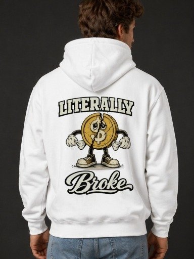 LBC Literally Broke Hoodie product image (1)