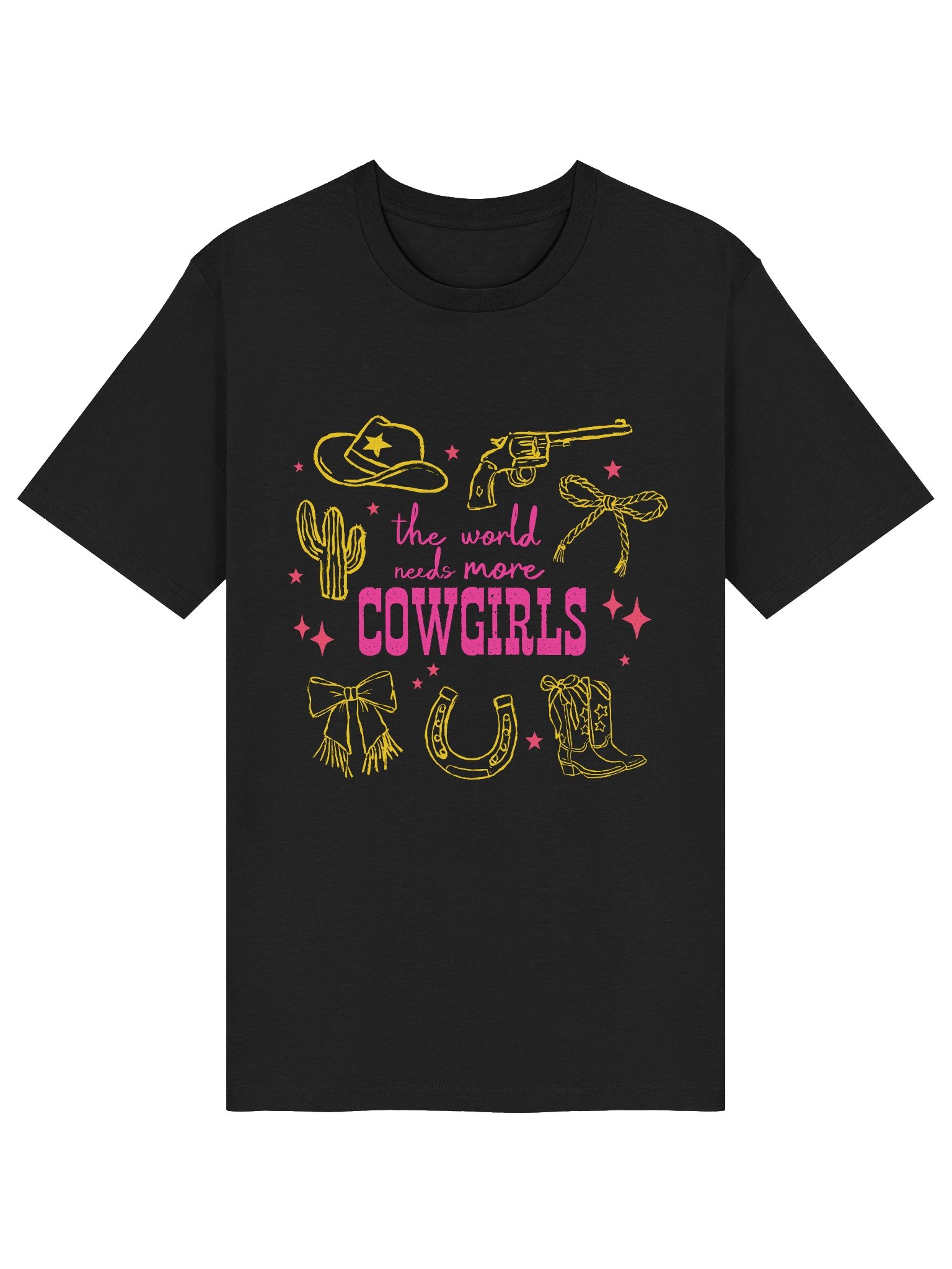 Cowgirl Illustration Organic T-Shirt product image (1)