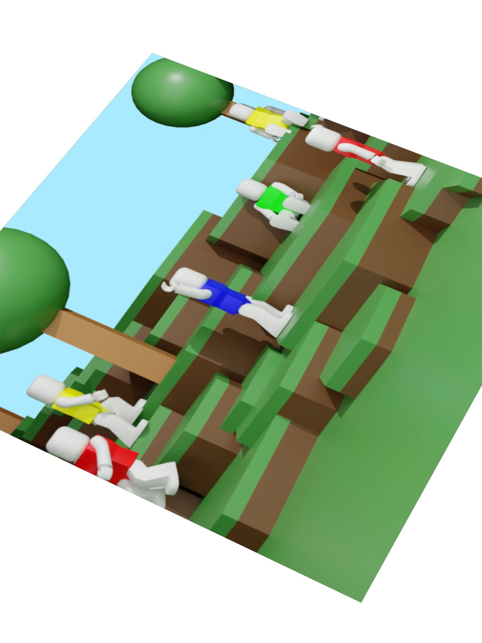Blocky Landscape Kiss Cut Stickers product image (11)