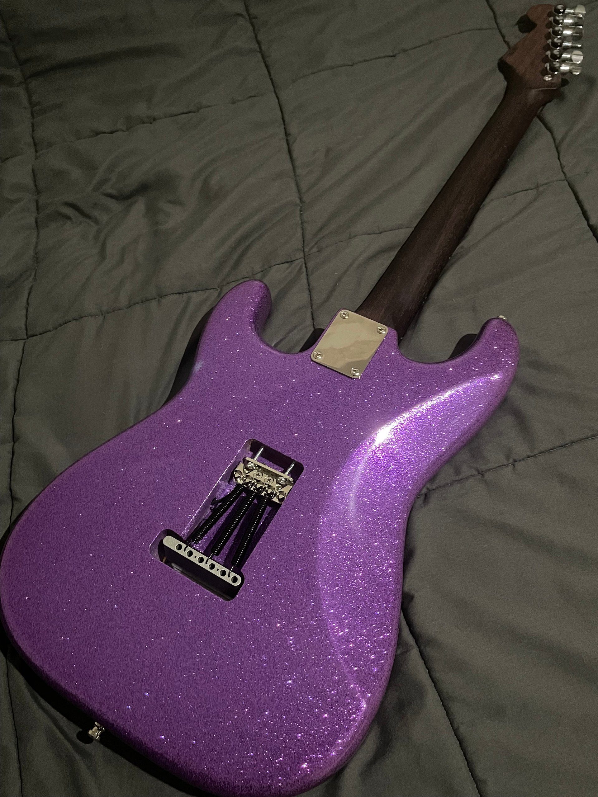 GD Guitars “Prince” Super S 2025 - Purple Sparkle - Custom GD Pickup Set - Solid Rosewood Neck - With Case - Titanium Parts product image (6)
