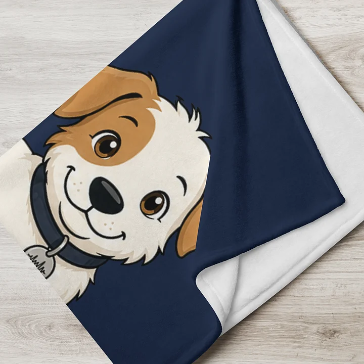 Sonance Dog Throw Blanket (Stand) Navy product image (2)