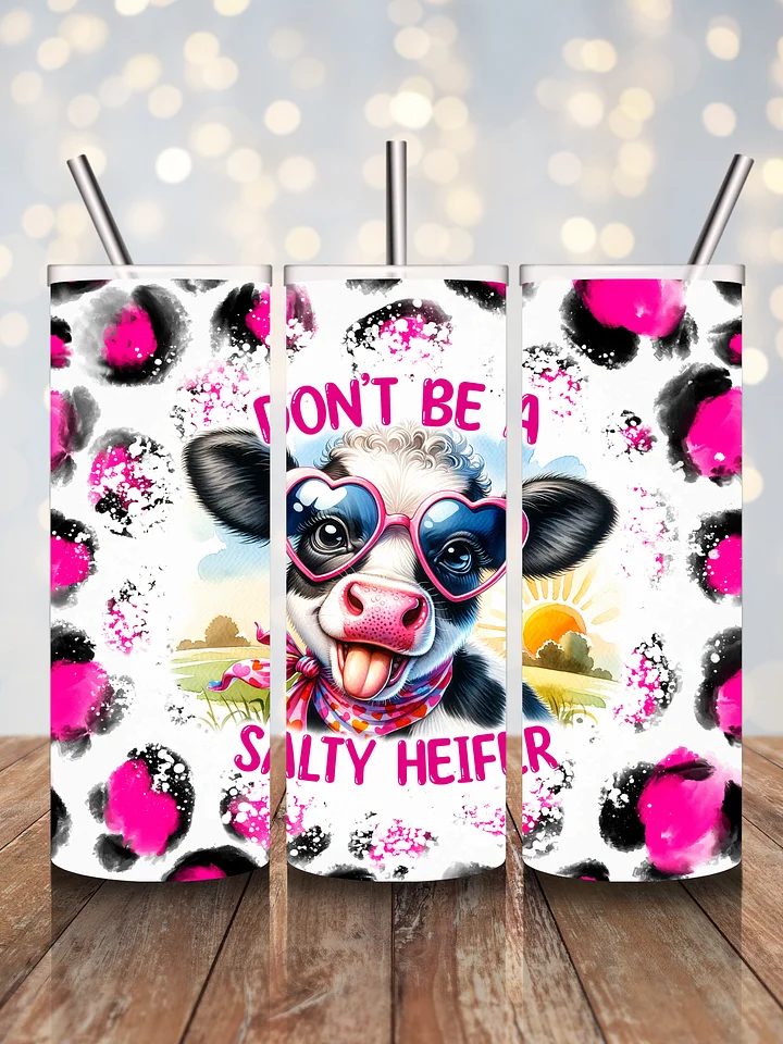 Don't Be A Salty Heifer 20 Ounce Stainless Steel Tumbler product image (1)
