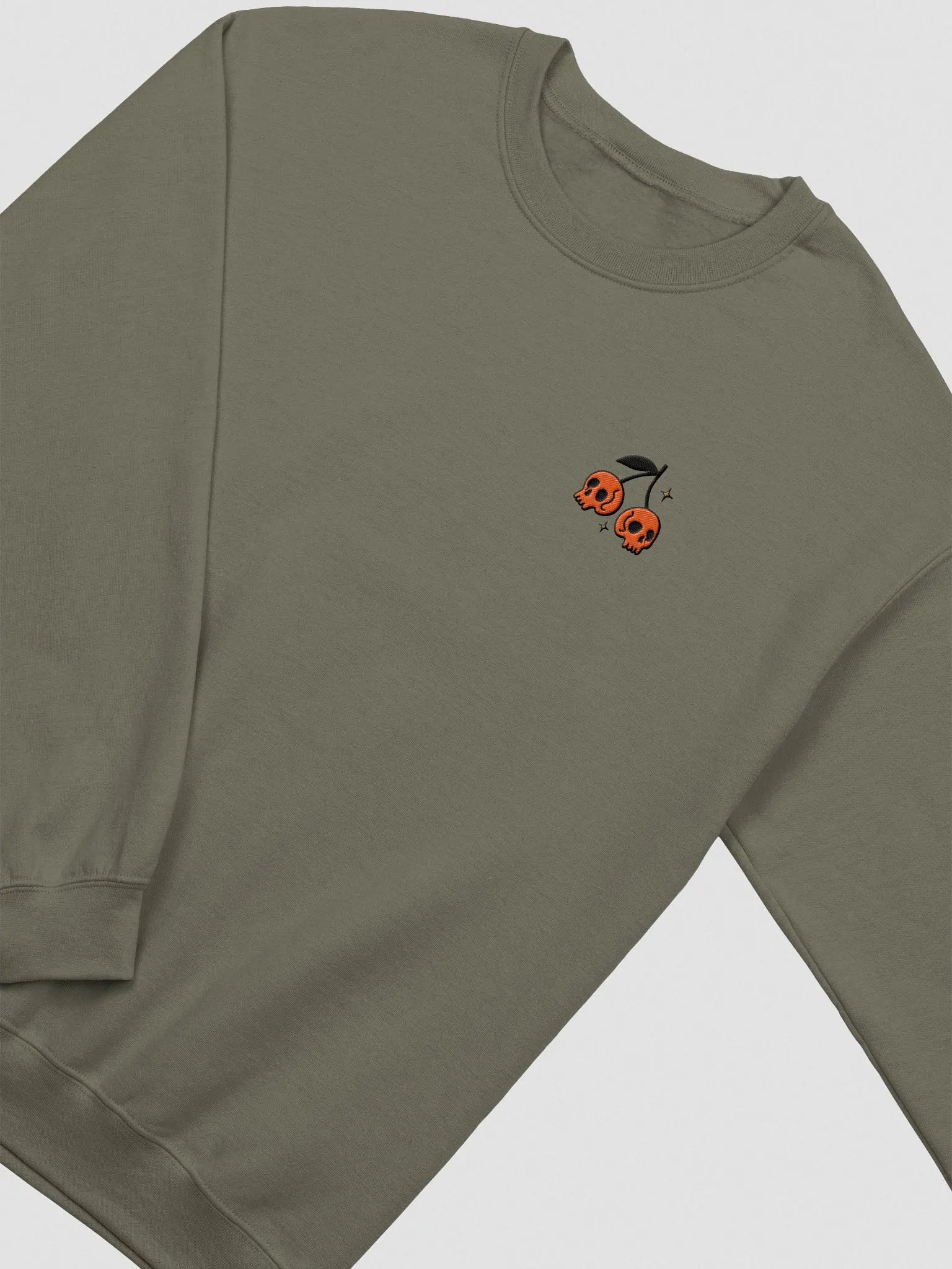 skull cherries embroidered crewneck product image (13)