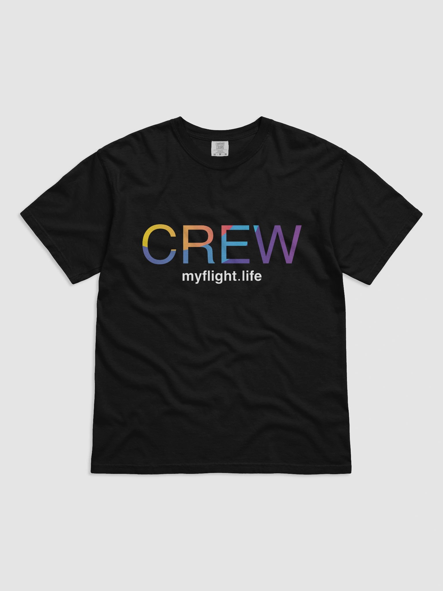MYFLIGHT.LIFE CREW DARK | T-Shirt For Cabin Crew Dreamers product image (3)