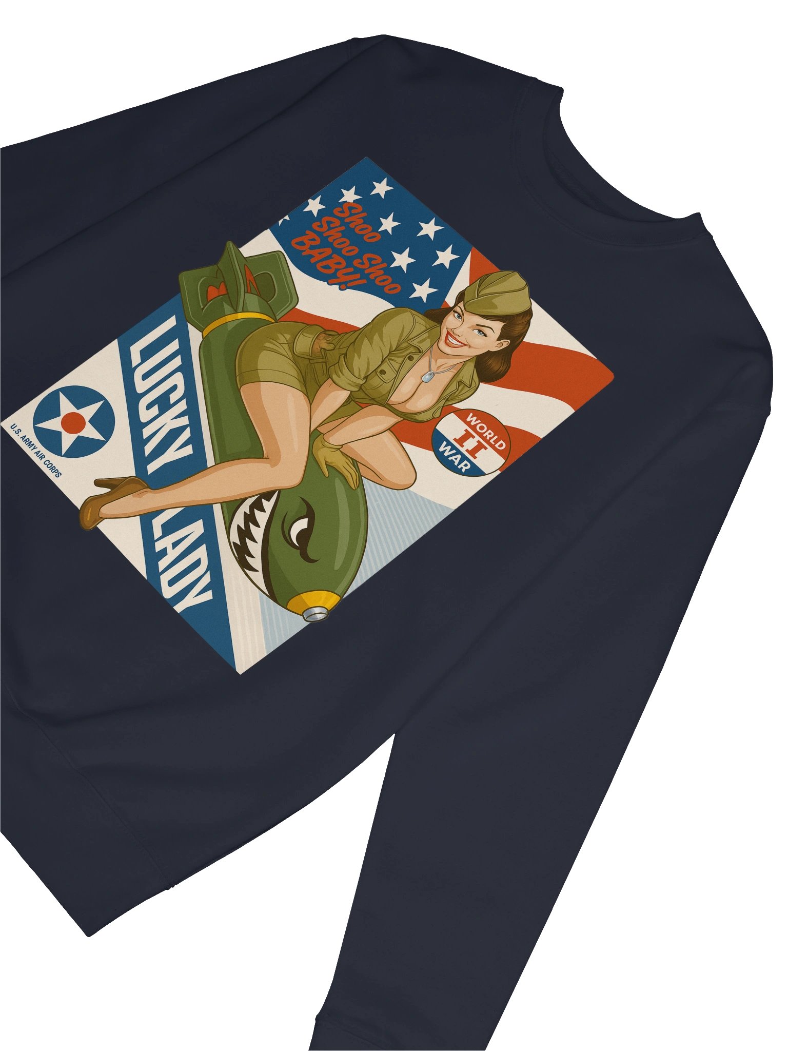 Retro Pin-Up ‘Lucky Lady’ US Army Air Corps Sweater product image (57)