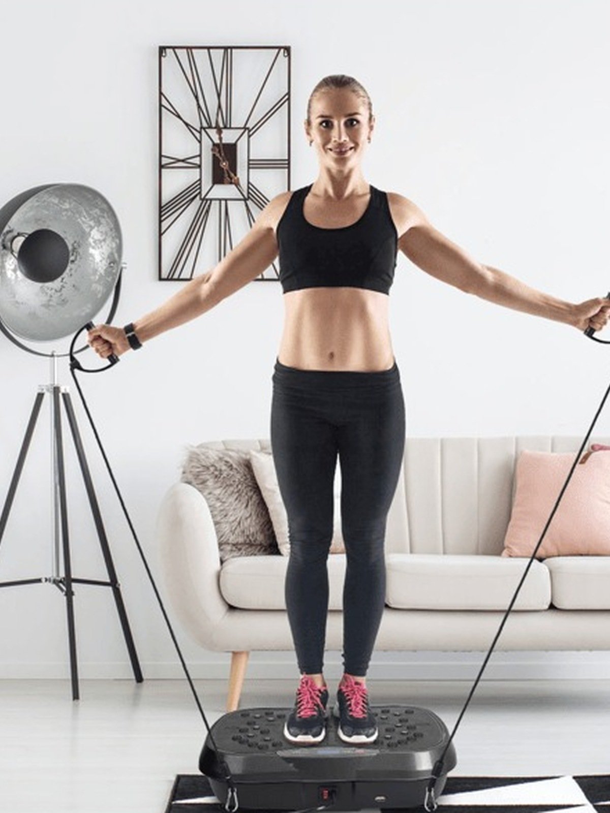 Premium Vibration Plate with 10 Magnetic Foot Stones, 120 Speeds, Bands & Music product image (3)