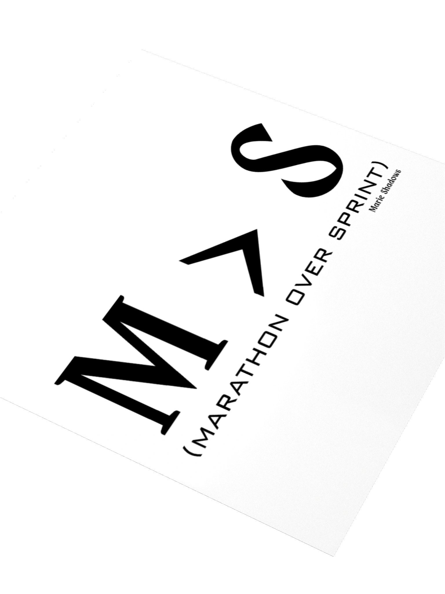 M>S - marathon over sprint sticker by Marie Shadows product image (7)
